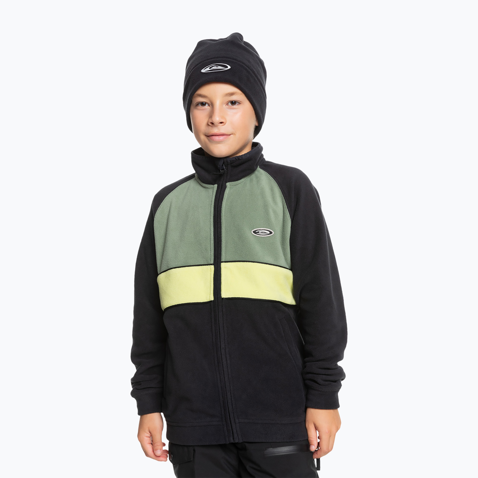 Quiksilver Explore Fleece children's snowboard sweatshirt true black (S/10)