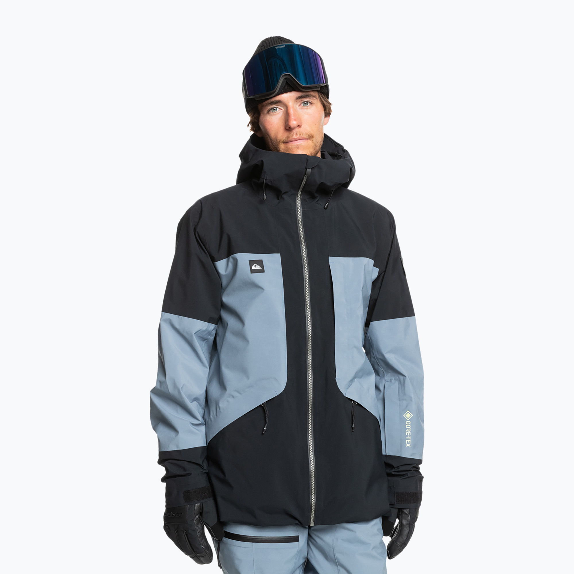 Men's snowboard jacket Quiksilver Forever Stretch Gore-Tex flint stone (L)