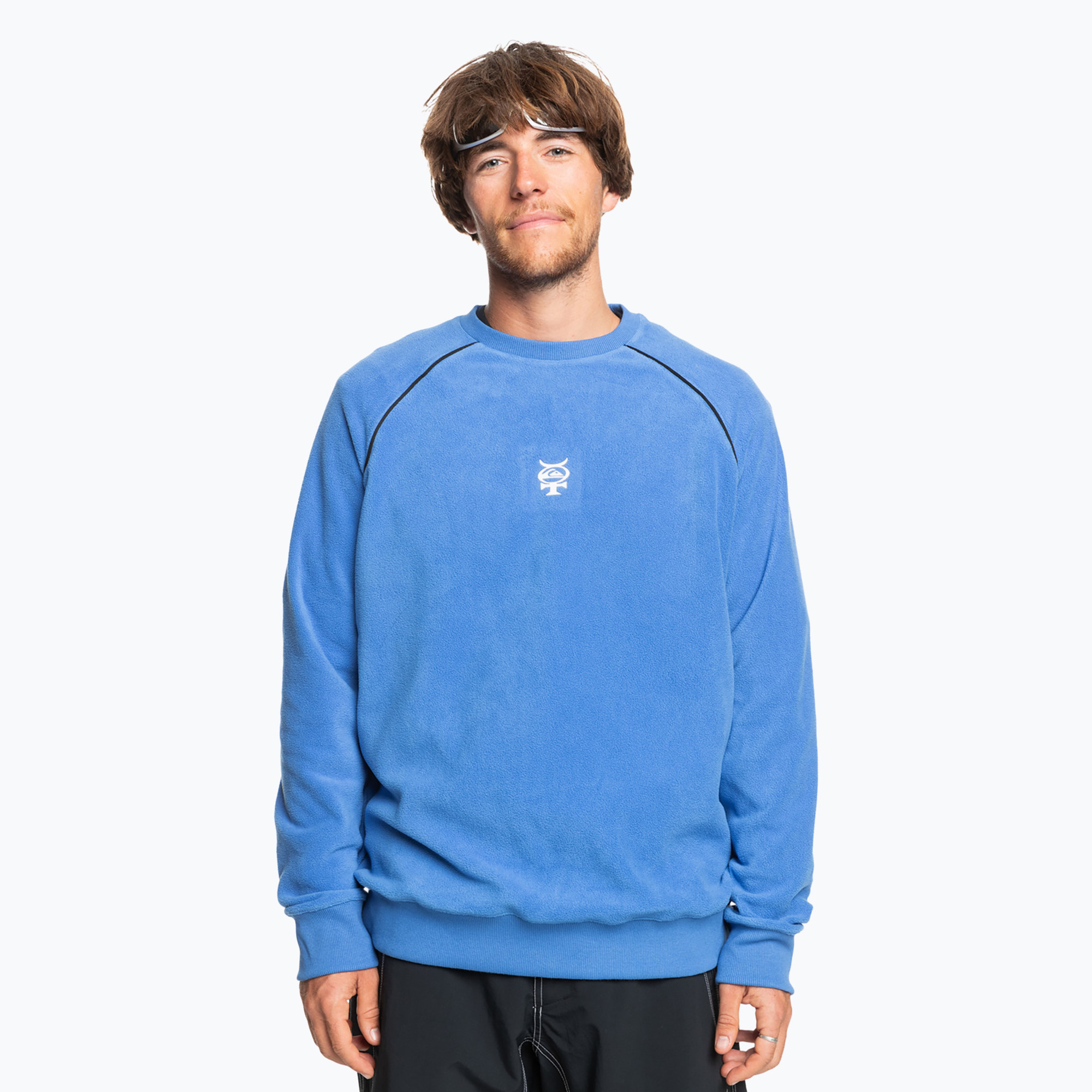 Quiksilver men's Mercury Wired Fleece sweatshirt nebulas blue (L)