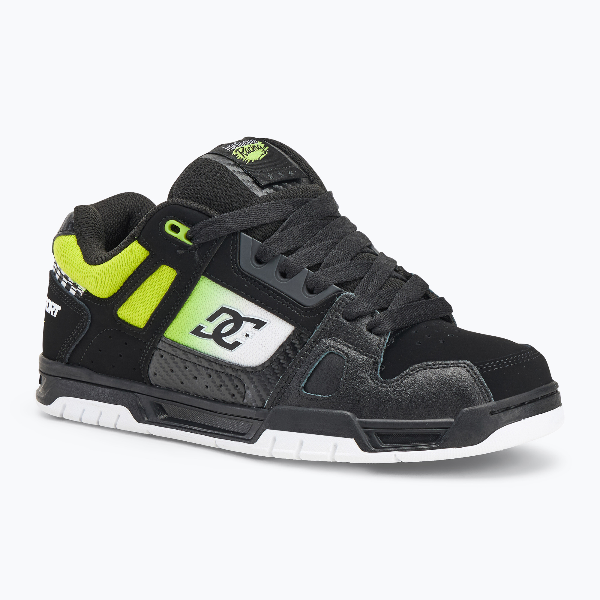 DC Stag SE men's shoes black / green / white (44.5 (11 US))