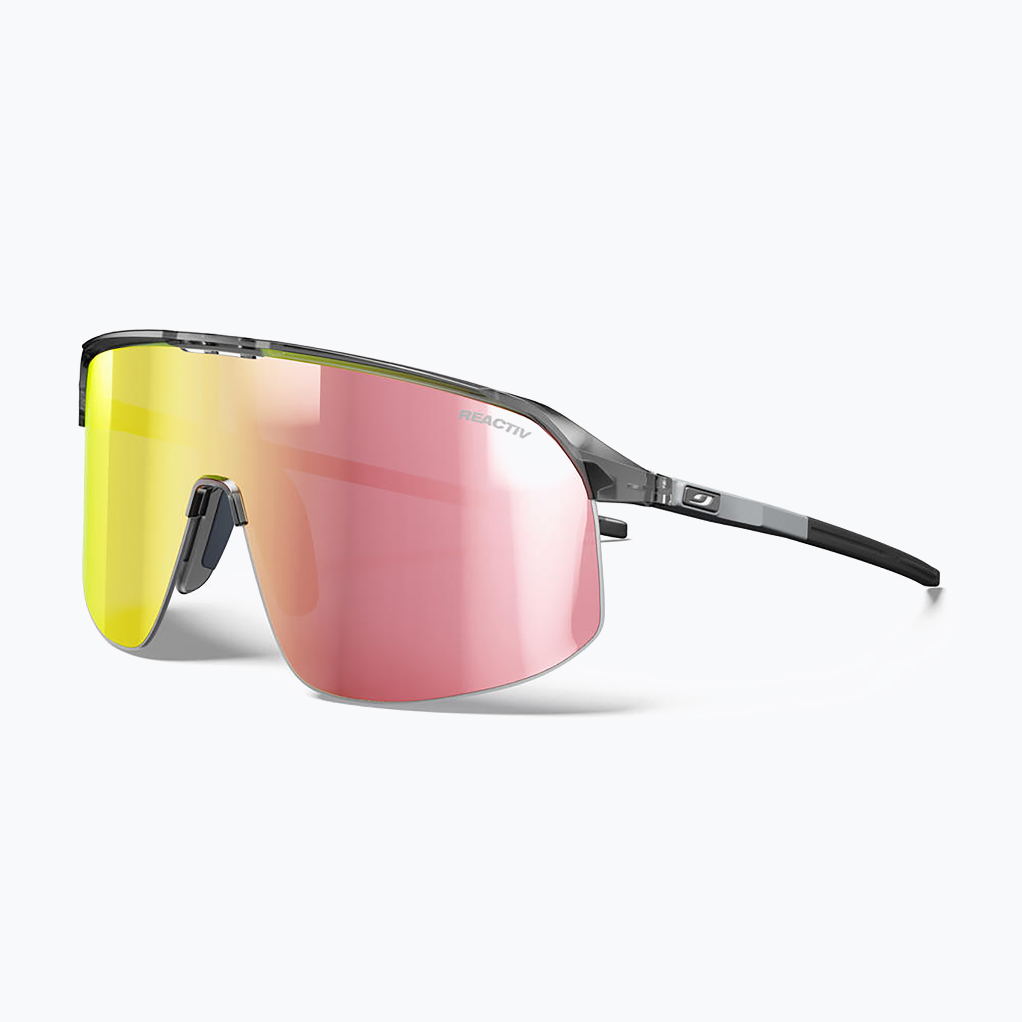 Julbo Density Reactiv shiny translucent black/gray/multilayer pink gold sunglasses