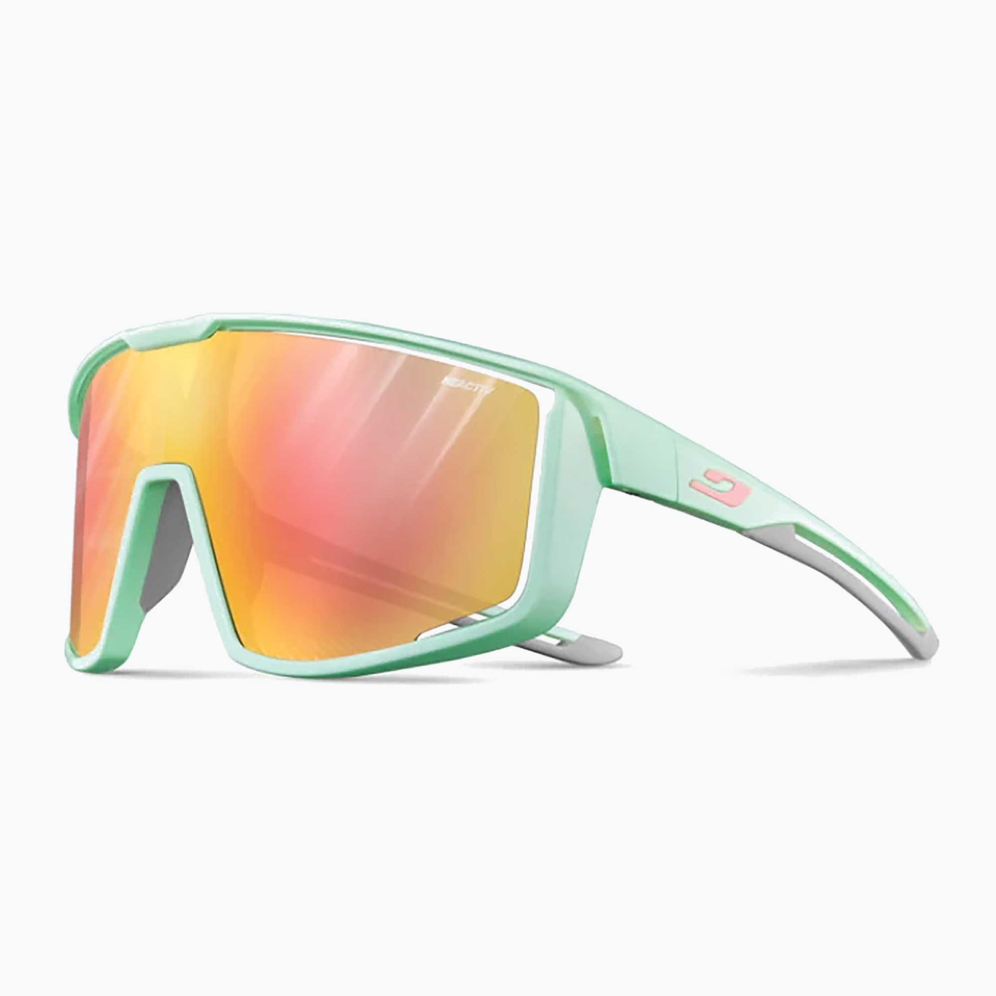 Julbo Fury Reactiv 1-3 Light Amplifier mint/light grey/pink/multilayer gold pink sunglasses (M)