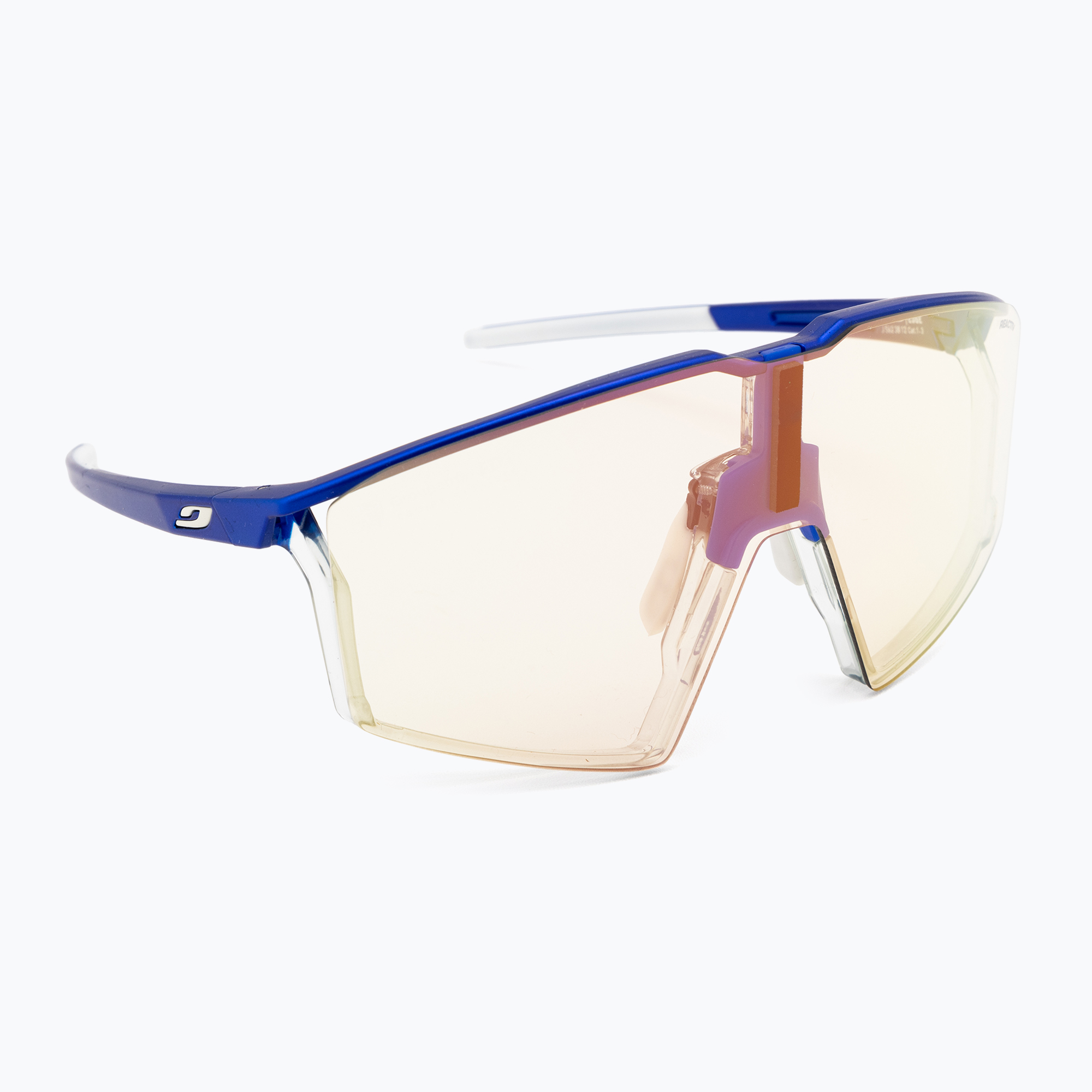 Julbo Edge Reactiv 1-3 Light Amplifier metallic blue/white/multilayer gold pink sunglasses (L)