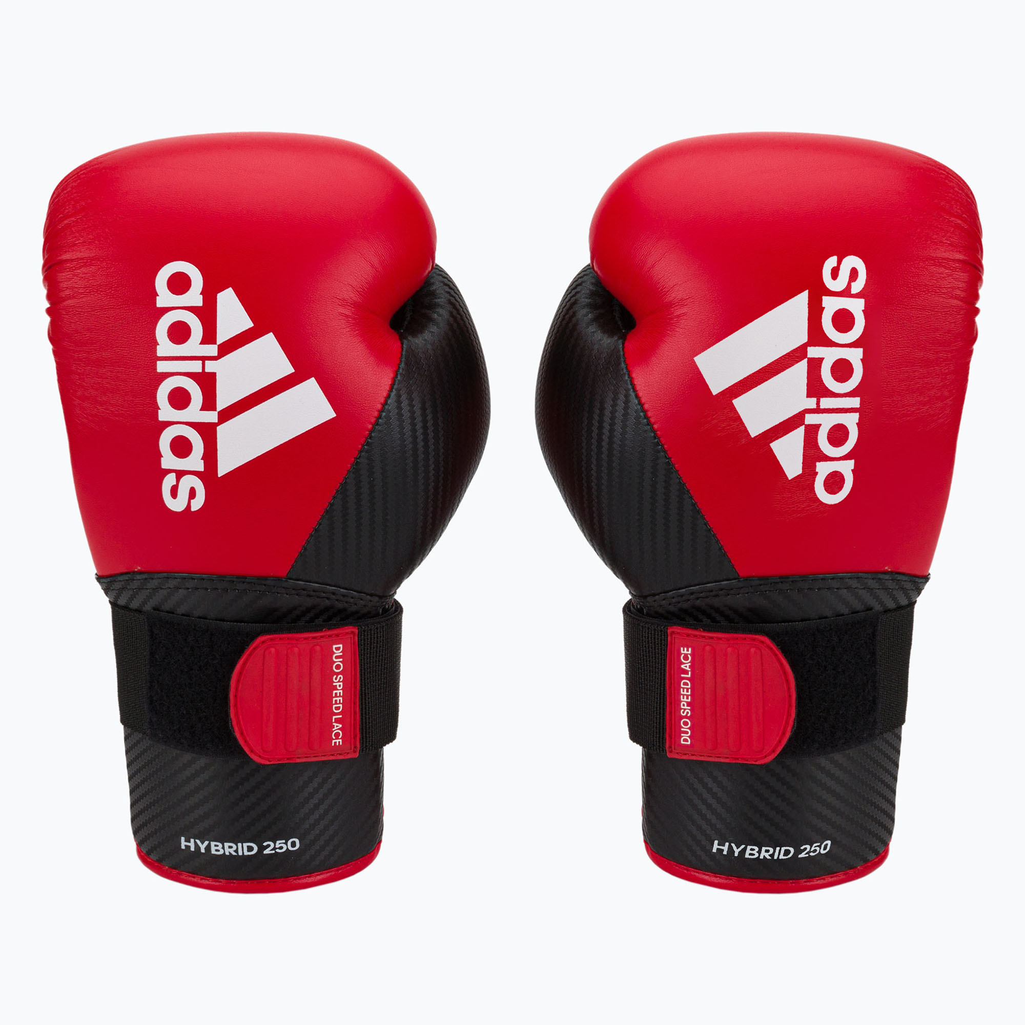adidas Hybrid 250 Duo Lace red boxing gloves ADIH250TG (16 oz)