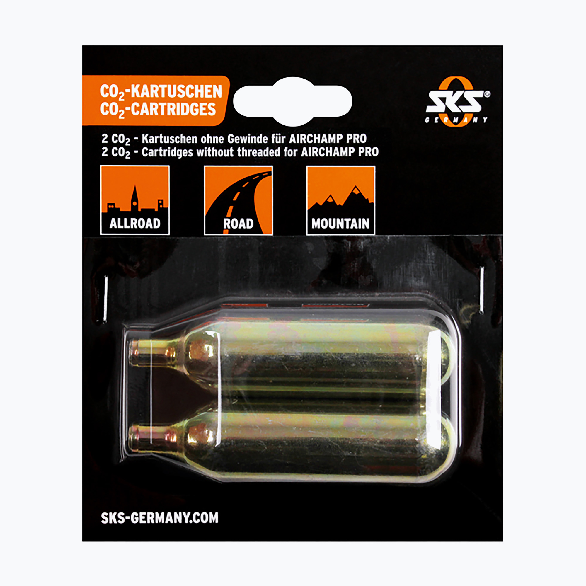 Gas cartridges for SKS Co2 Airchamp Pro 16 g bicycle pump 2 pcs. (16 g)