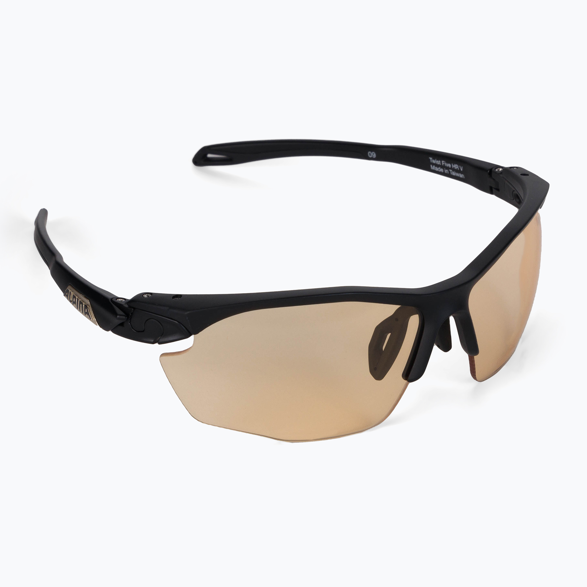 Bicycle goggles Alpina Twist Five Hr V black matte/orange