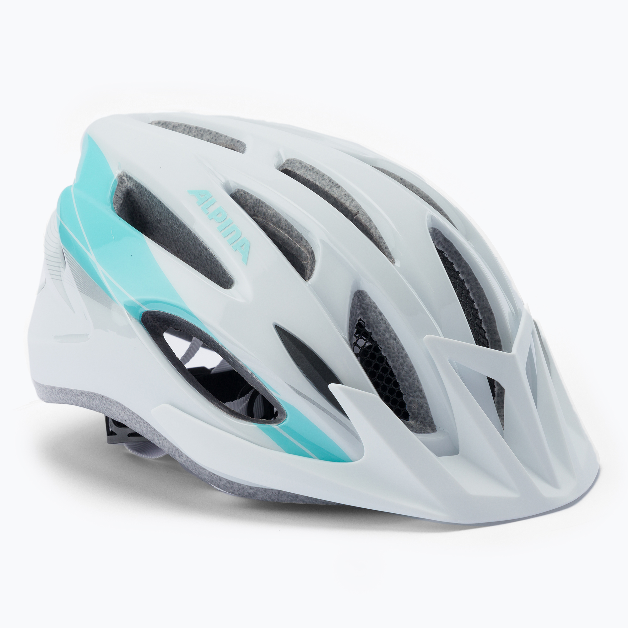 Bicycle helmet Alpina MTB 17 white/light blue (54-58 cm)