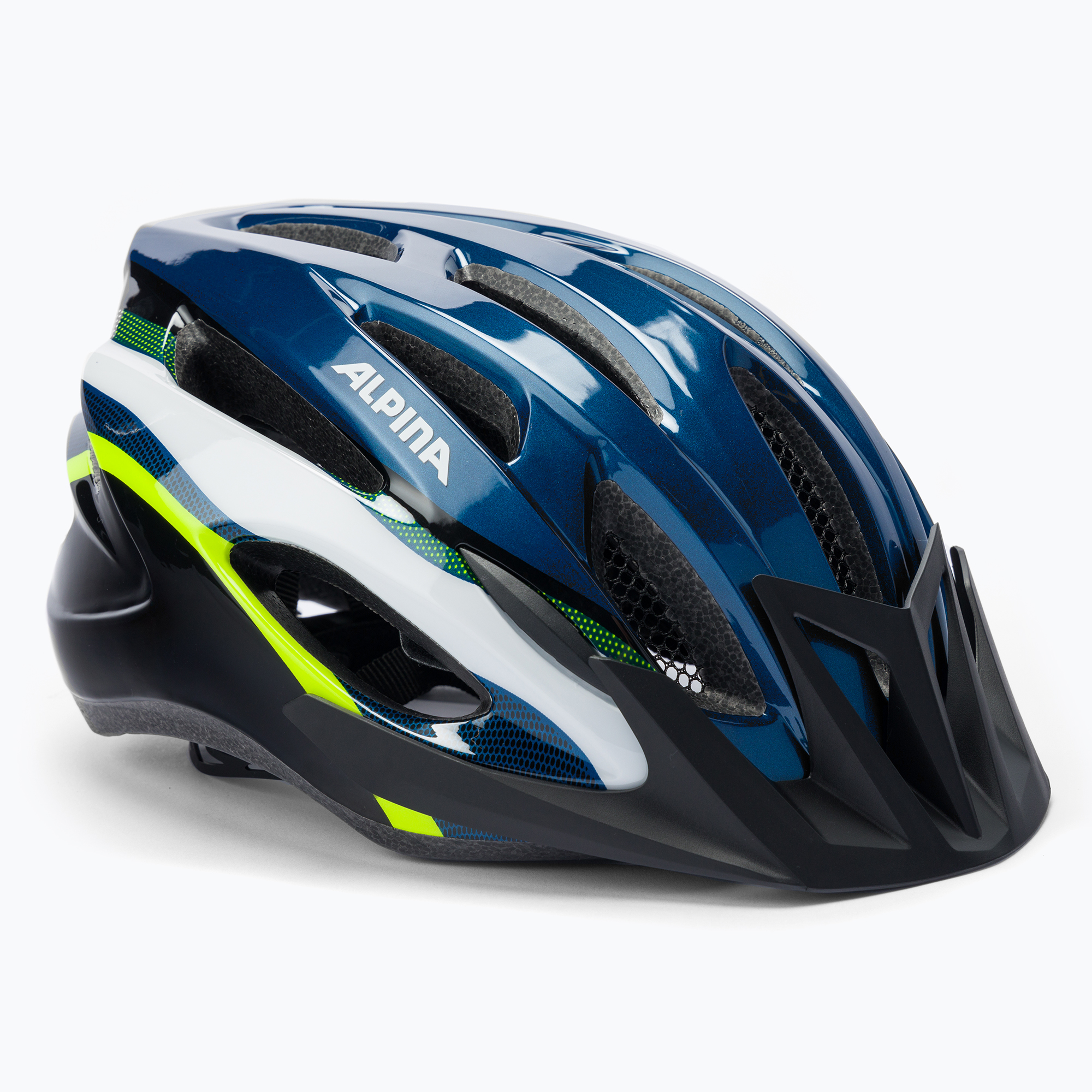 Bicycle helmet Alpina MTB 17 dark blue/neon (58-61 cm)