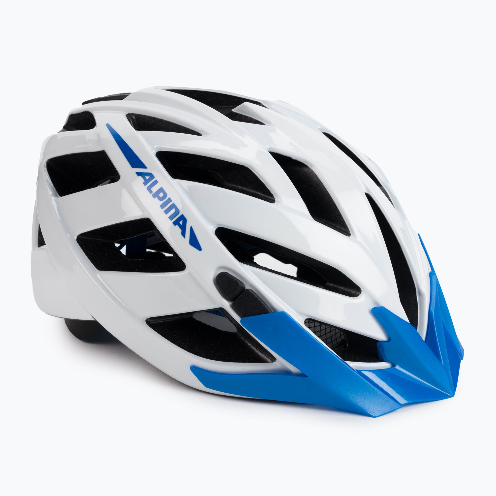 Bicycle helmet Alpina Panoma 2.0 white/blue gloss (56-59 cm)