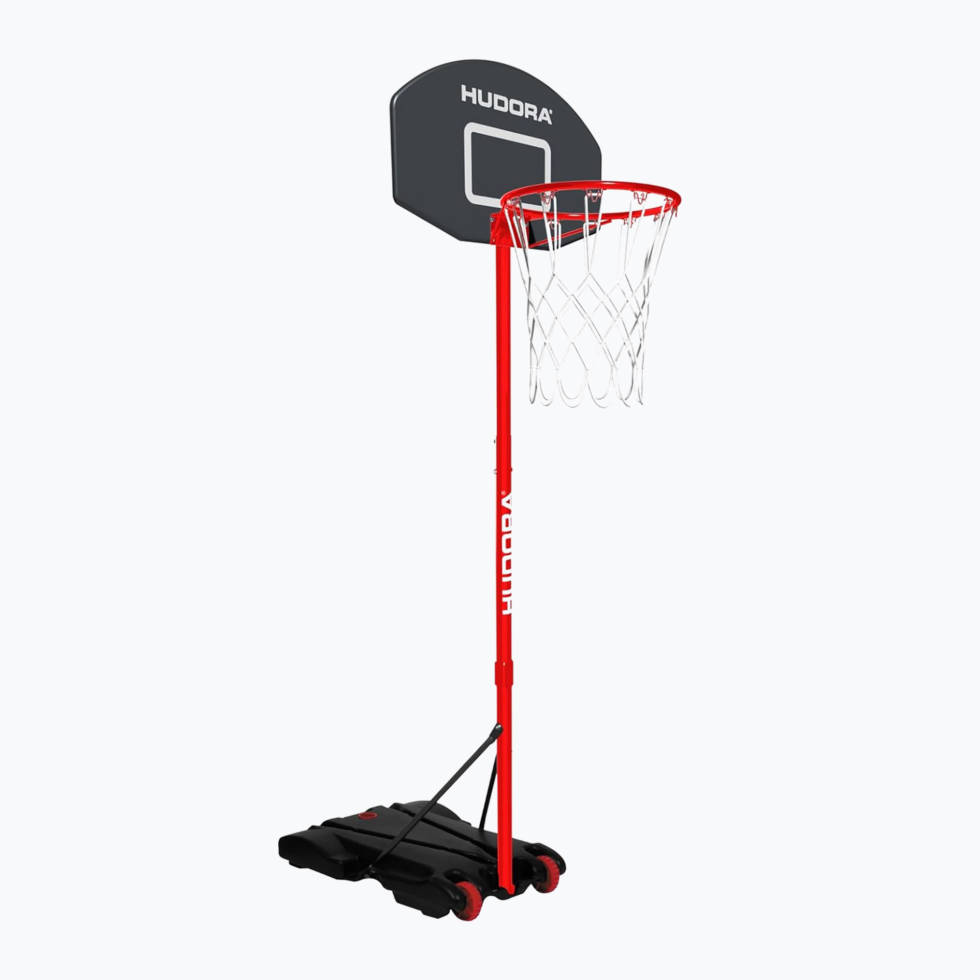 Hudora Hornet 205 children's basketball hoop white/blue/red (165-205 cm)