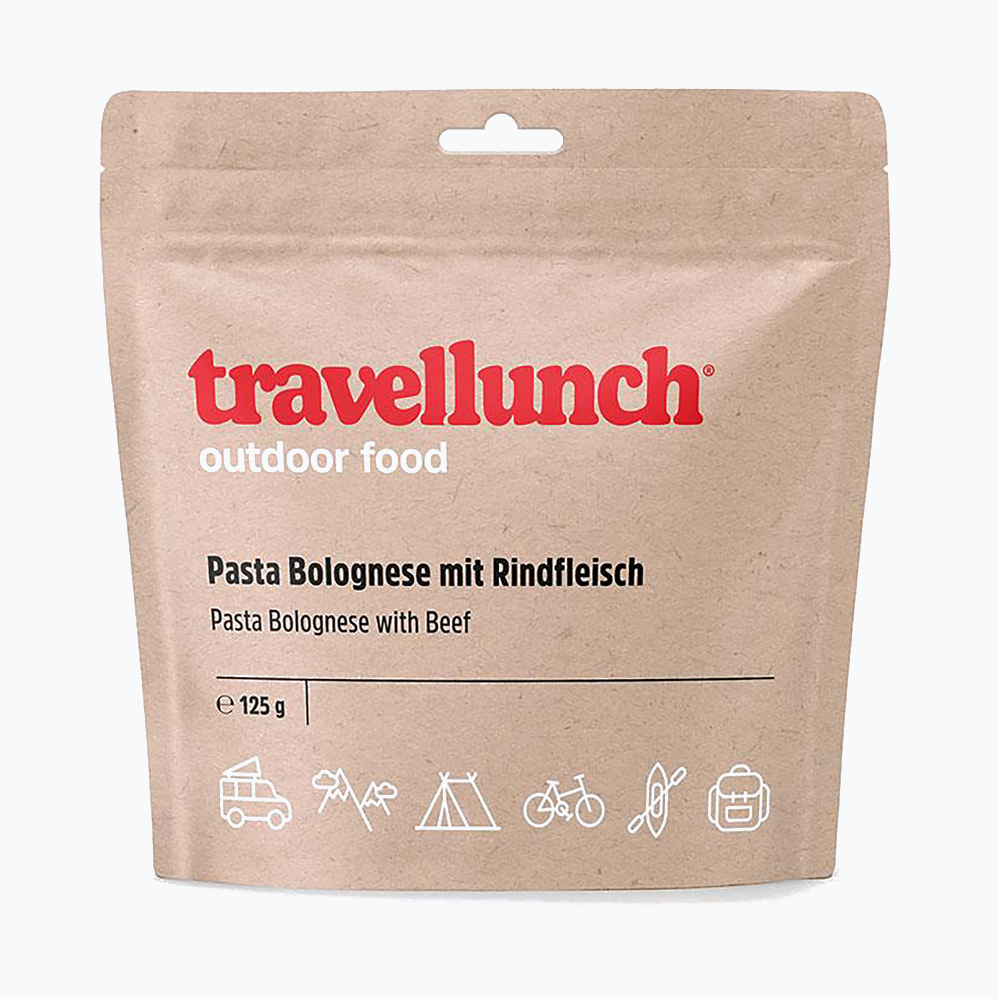 Freeze-dried food travellunch Pasta Bolognese with beef 125 g