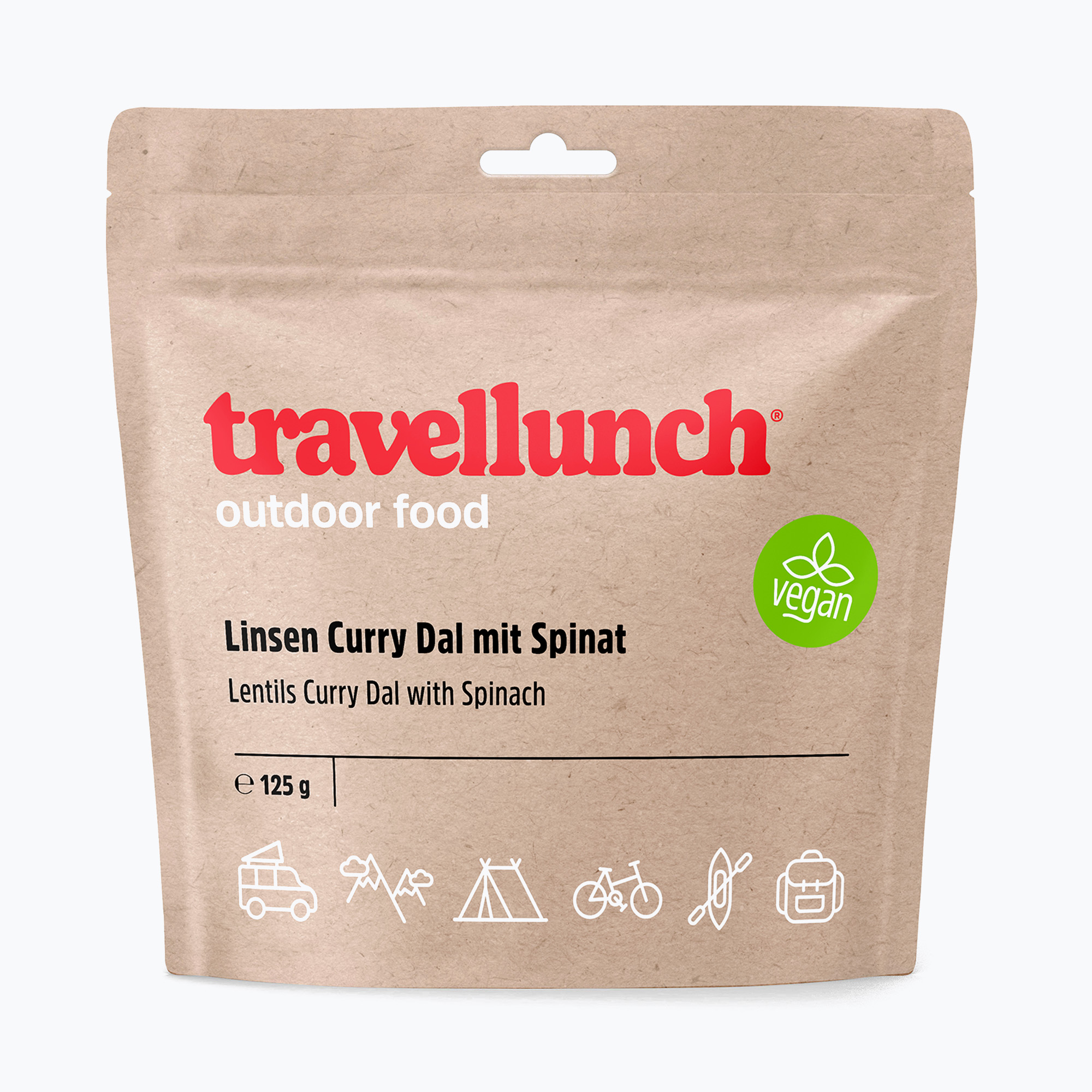 Freeze-dried food travellunch Curry Dal with lentils and spinach Vege 125 g (125 g)