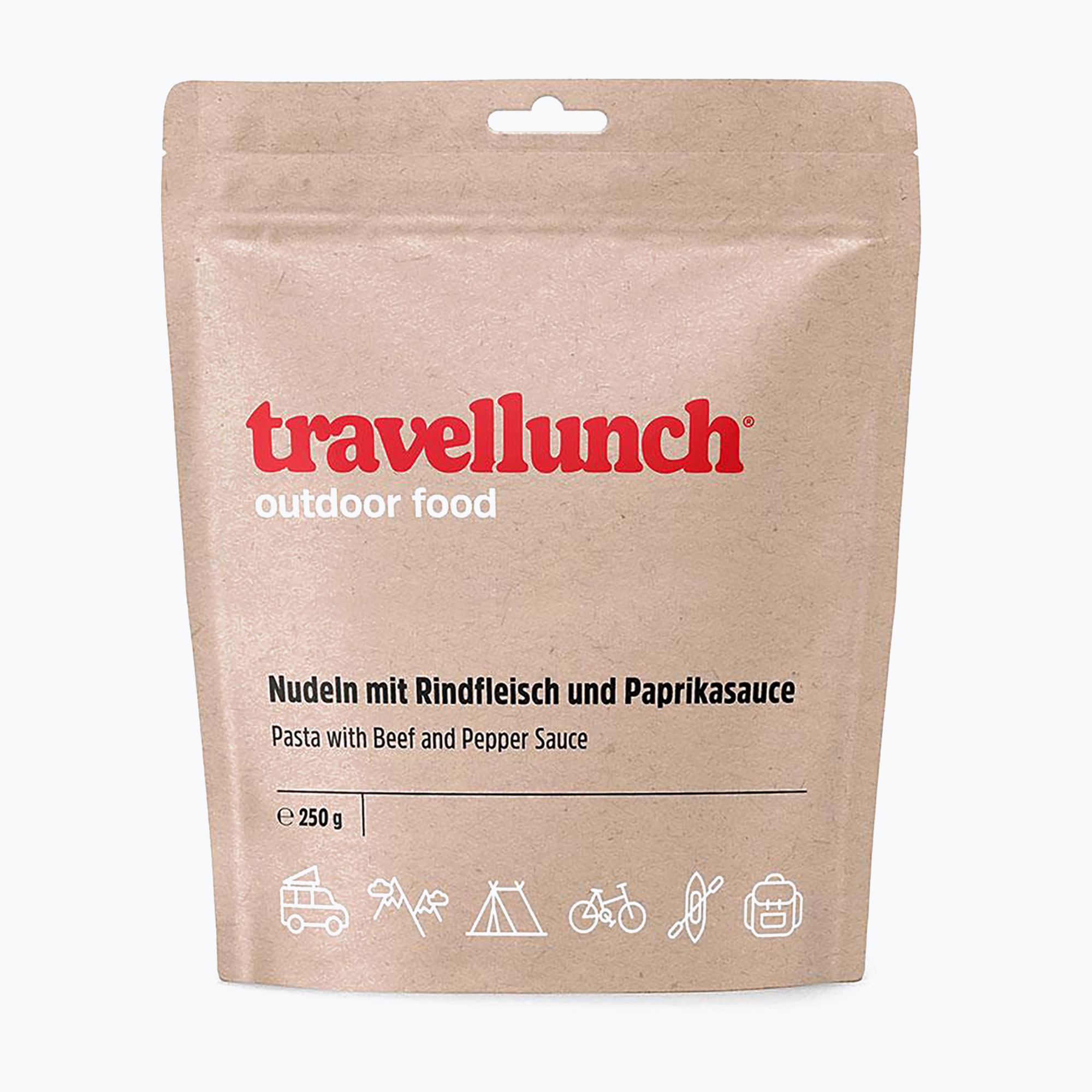 Freeze-dried food travellunch Paste in pepper sauce with beef 250 g
