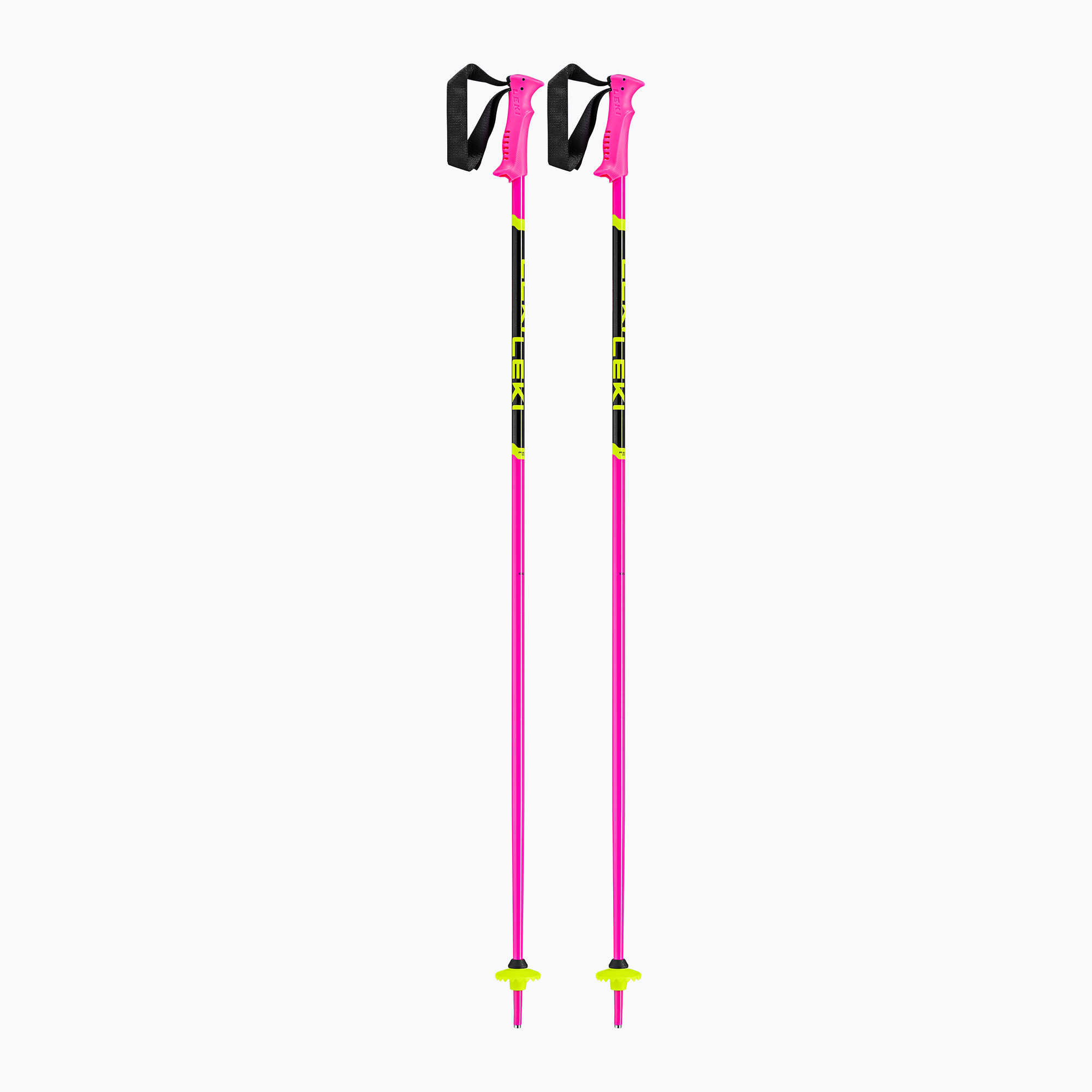 LEKI Racing children's ski poles neon pink/ black/ neon yellow (95 cm)