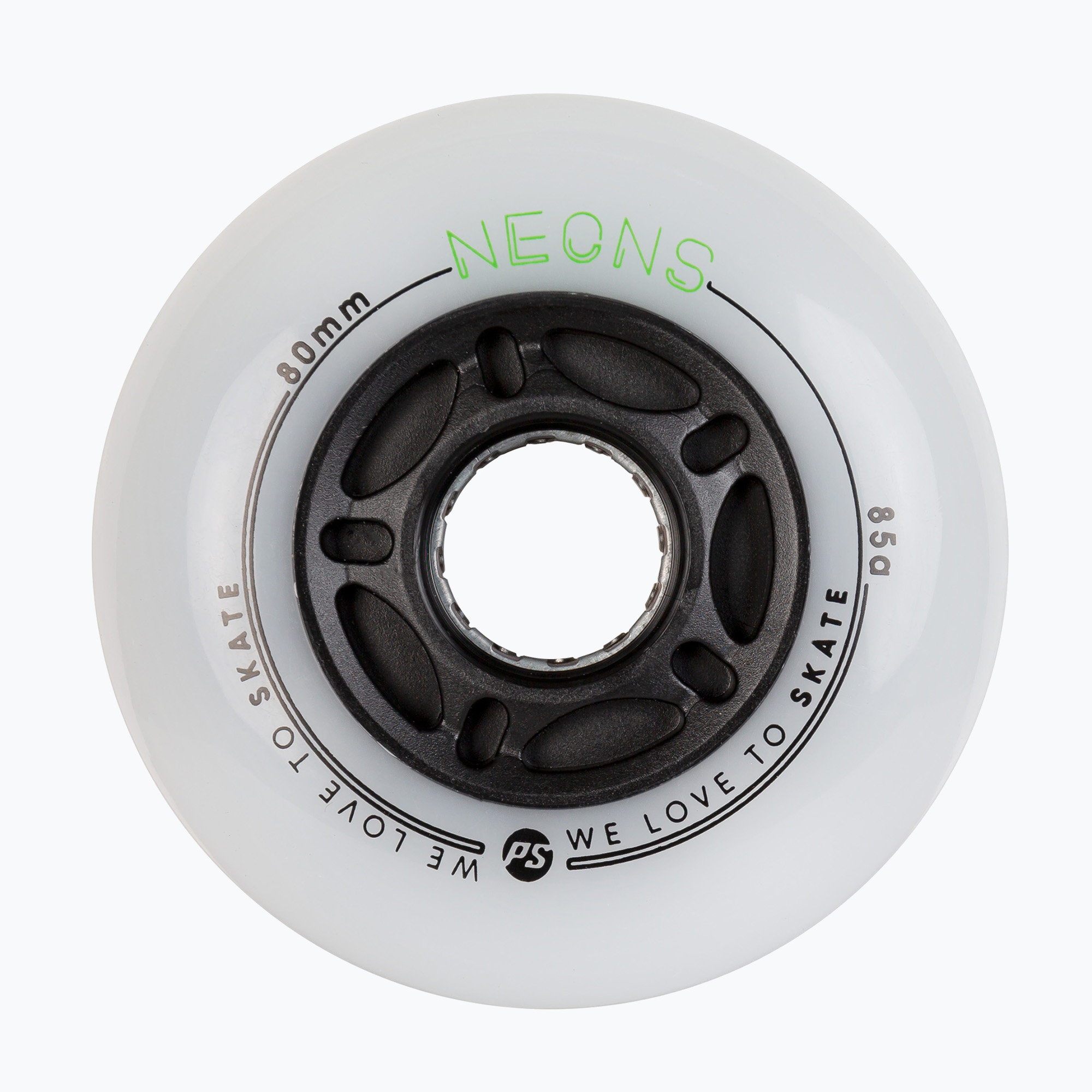 Powerslide Neons 80 mm/85A rollerblade wheels 4 pcs green.