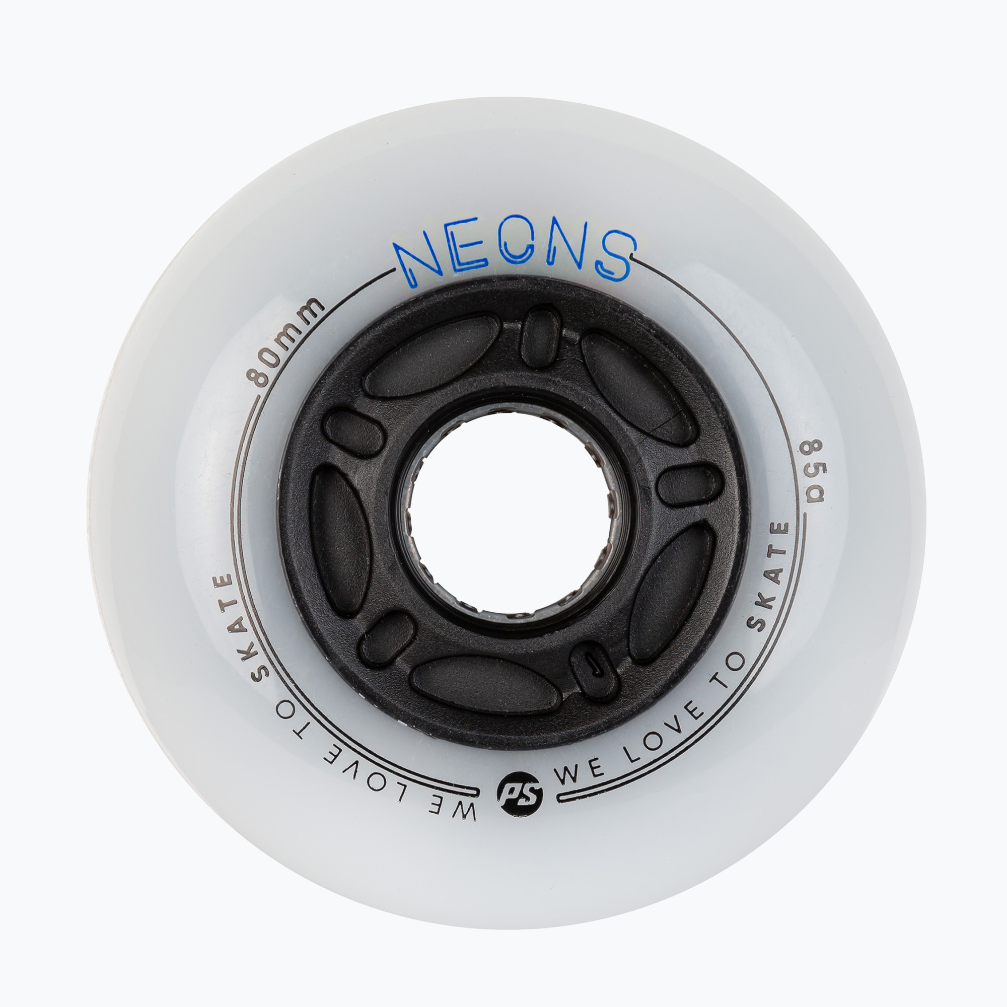 Powerslide Neons 80 mm/85A rollerblade wheels 4 pcs blue. (80 mm / 85A)