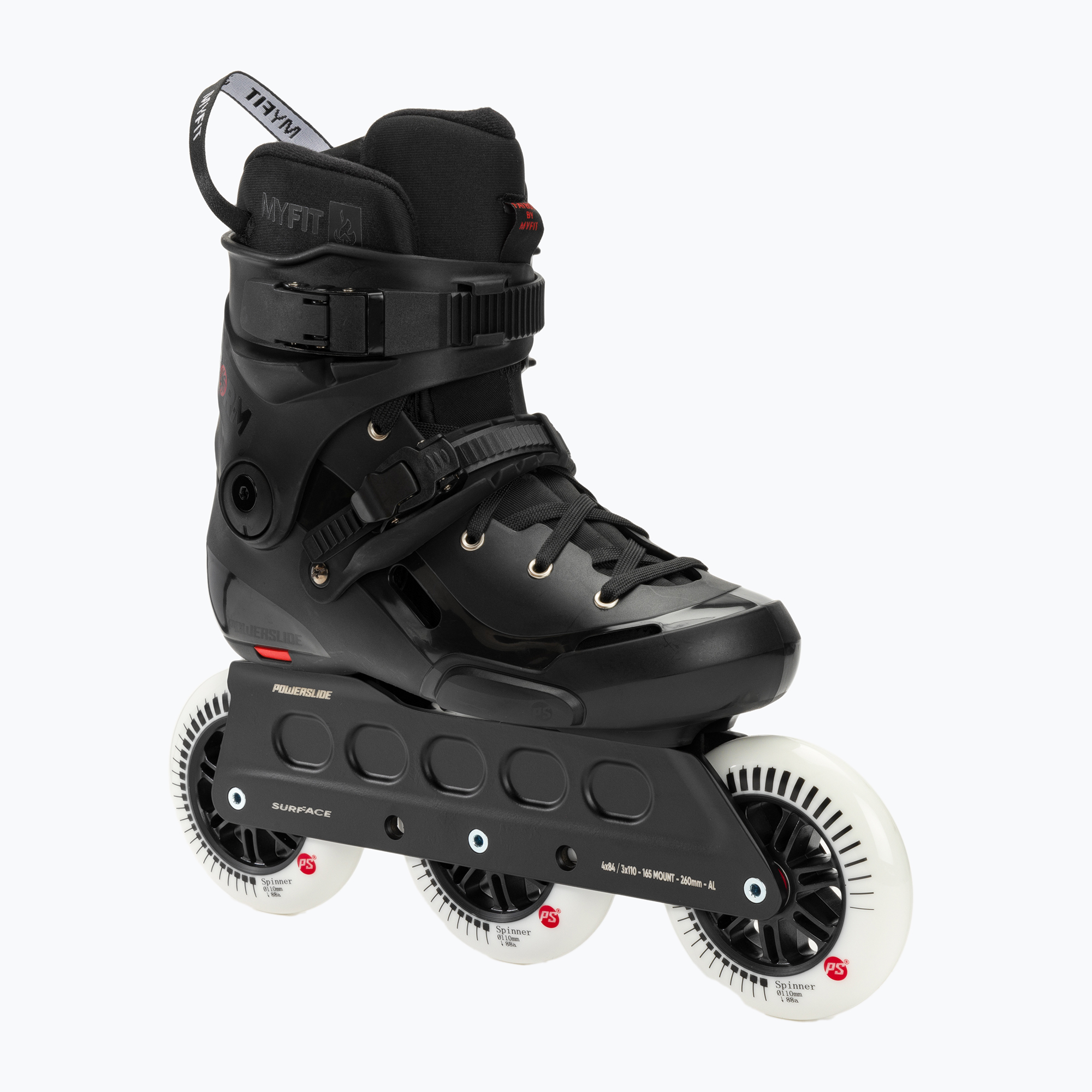 Powerslide Storm 110 black roller skates (39-40 EU)