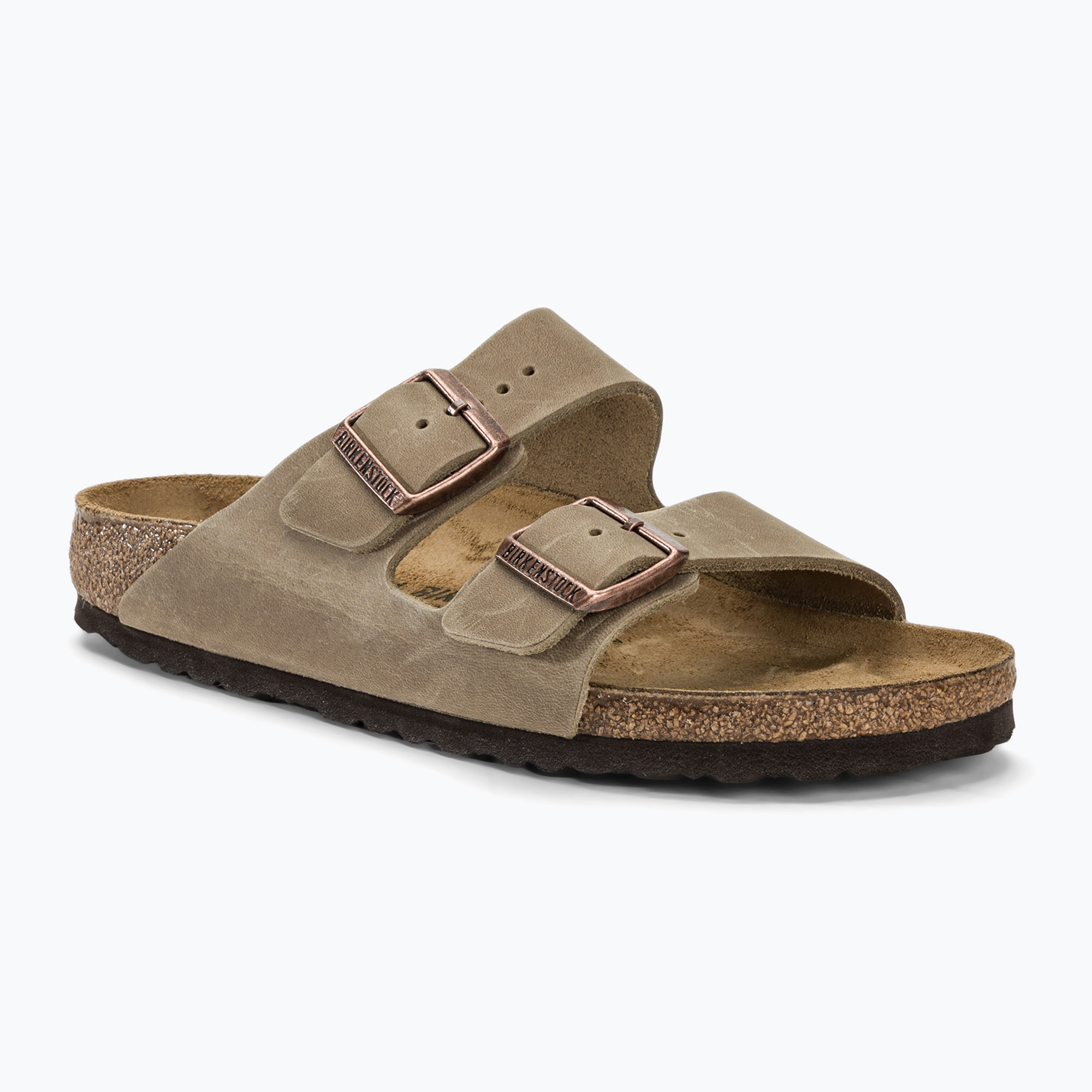 BIRKENSTOCK Arizona LEOI Narrow tabacco brown flip-flops (38 EU)
