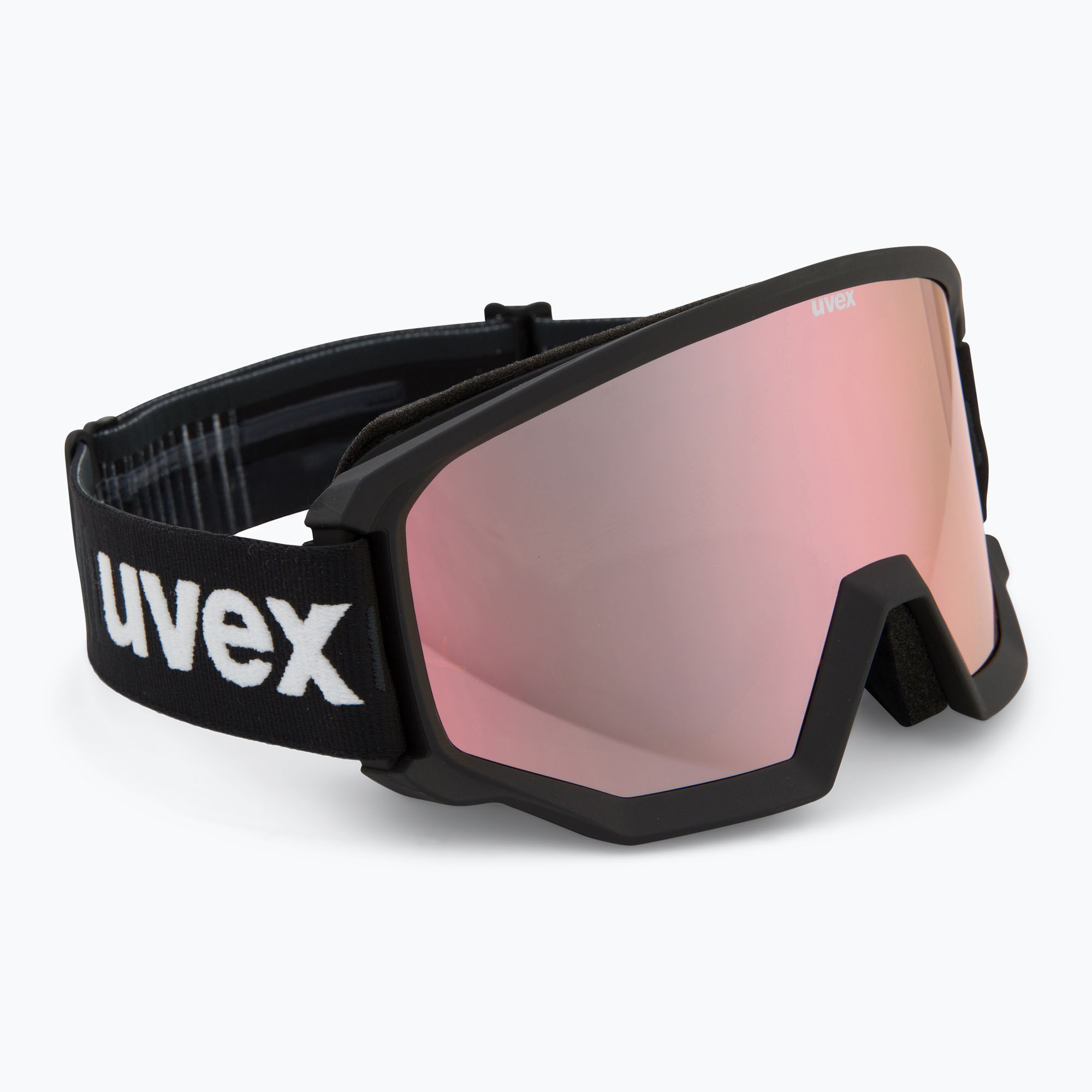 UVEX Athletic CV Race ski goggles black matt/mirror gold green clear