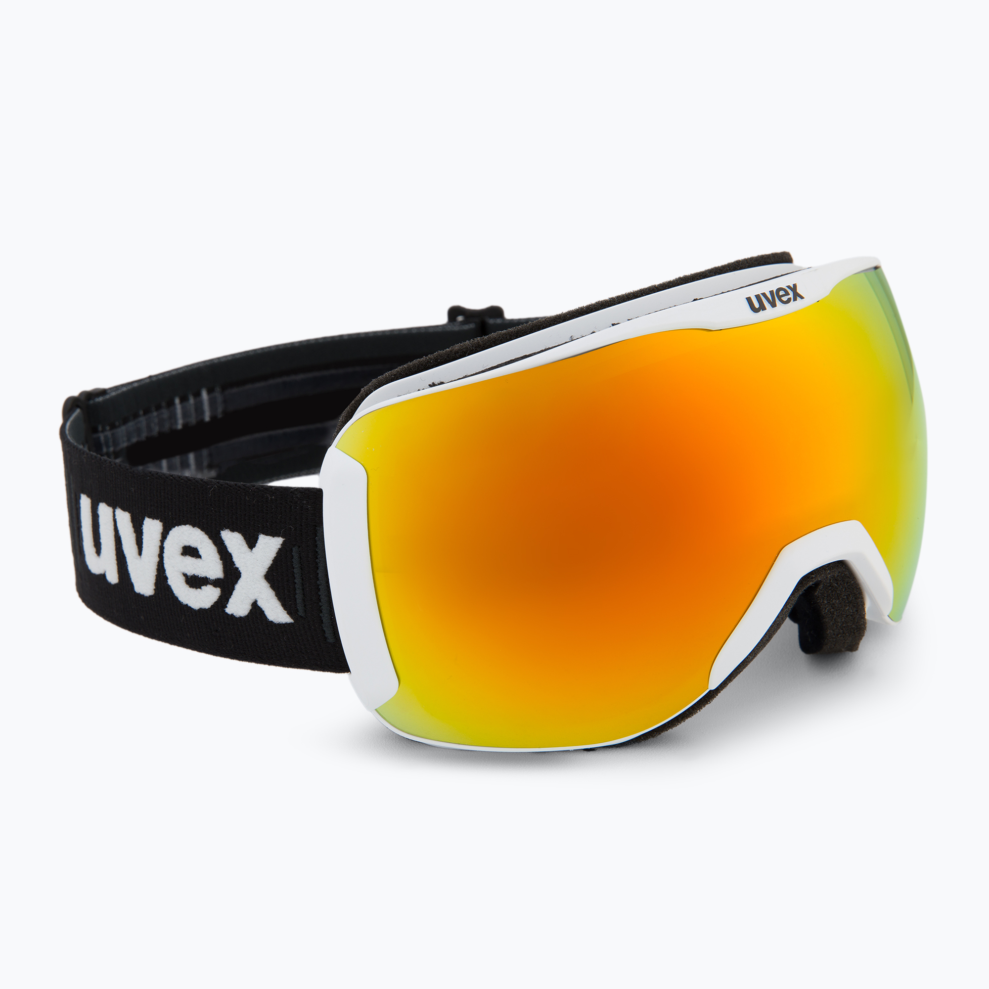 UVEX Downhill 2100 CV Race white matt/mirror orange clear ski goggles