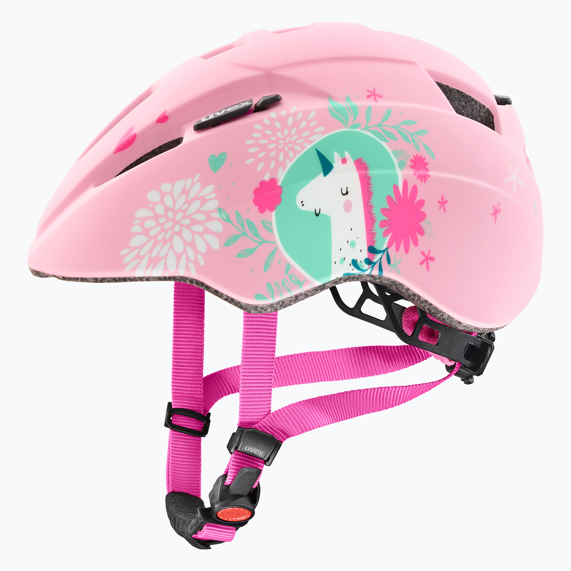 Children's bike helmet UVEX Kid 2 CC pink unicorn matt (46-52 cm)