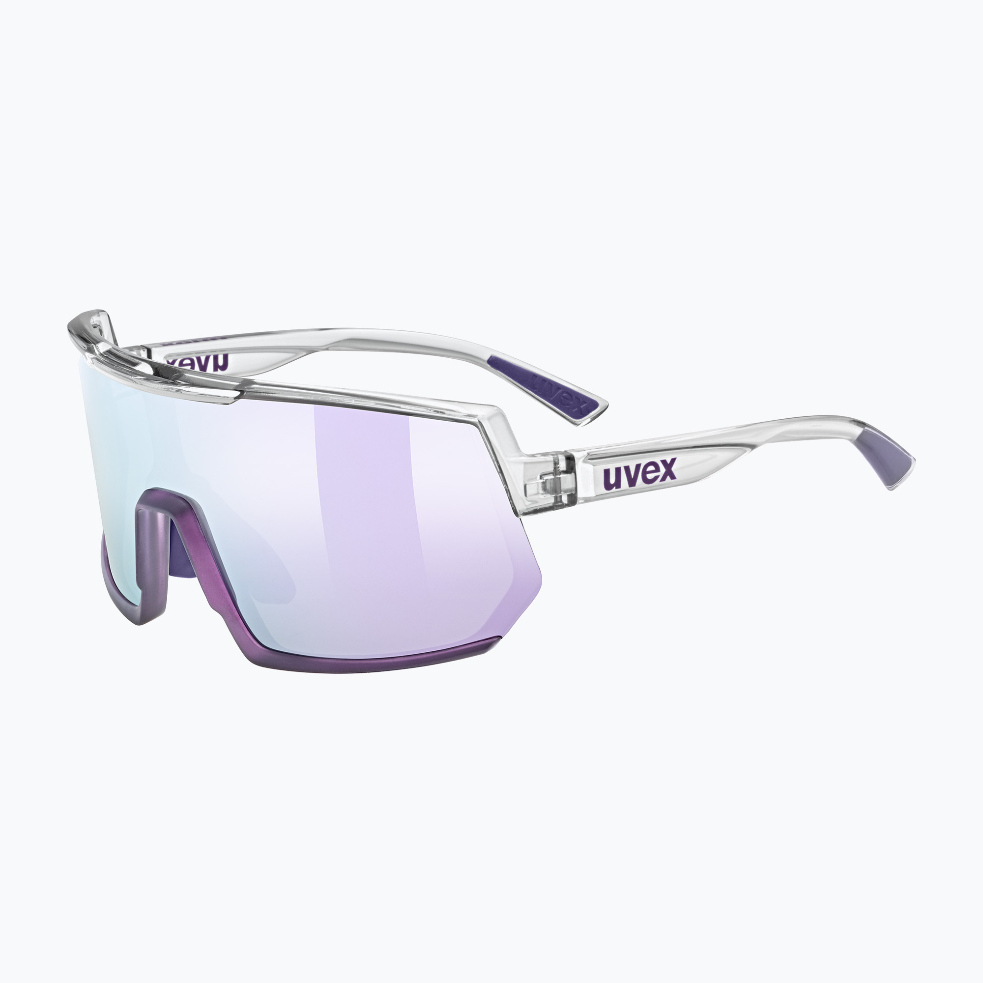 UVEX Sportstyle 235 clear/metallic purple/mirror lavender sunglasses