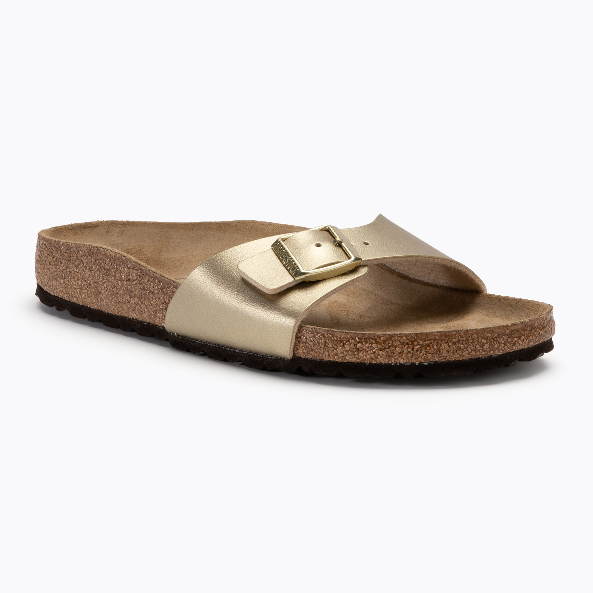 BIRKENSTOCK Madrid BF Narrow gold slides (37 EU)
