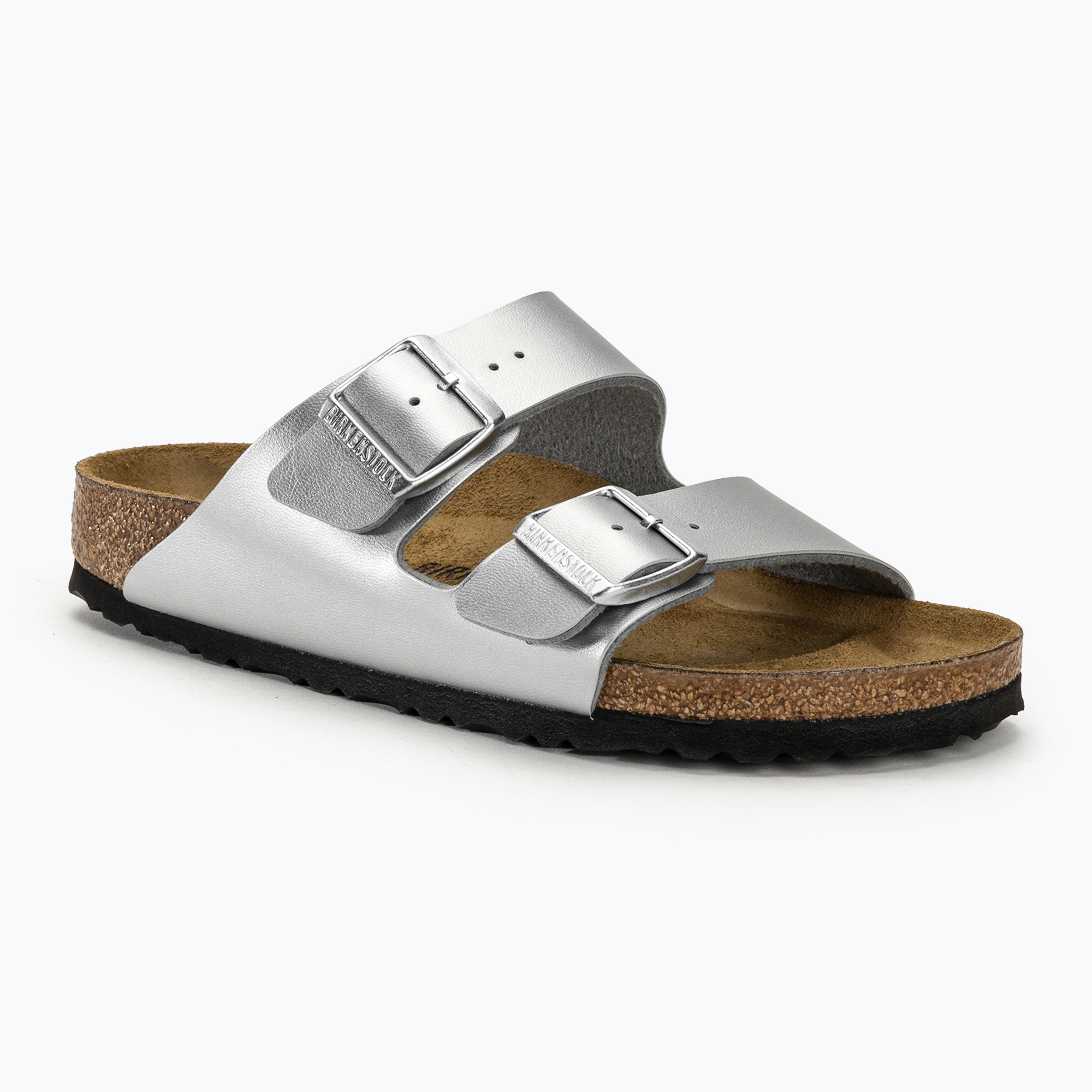 BIRKENSTOCK women's slides Arizona BF Narrow silver (41 EU)