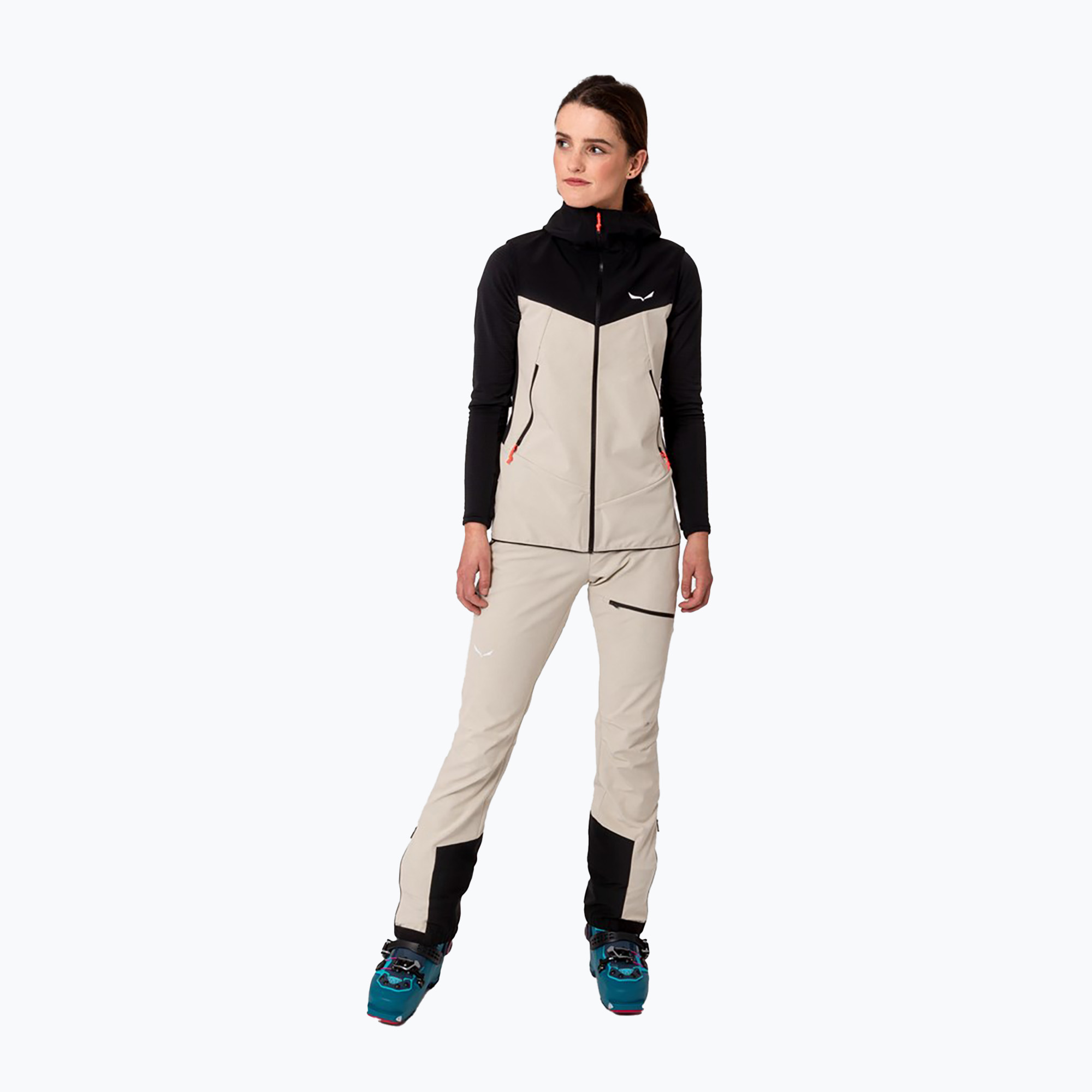 Salewa women's softshell trousers Sella DST Lights oatmeal (46/40)