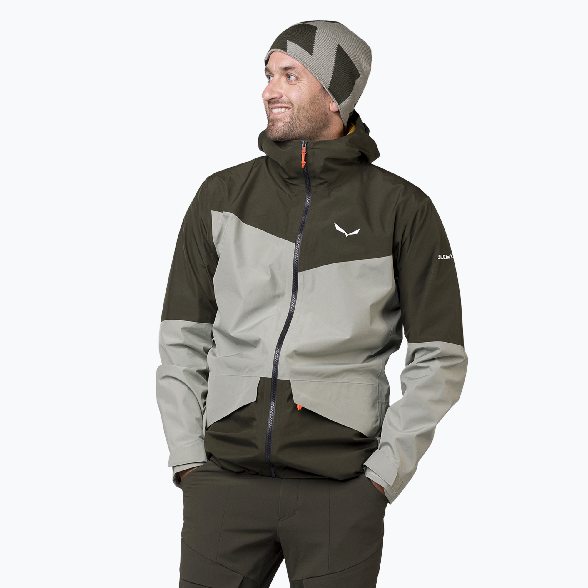 Salewa Puez GTX 2L men's rain jacket dark olive (48/M)