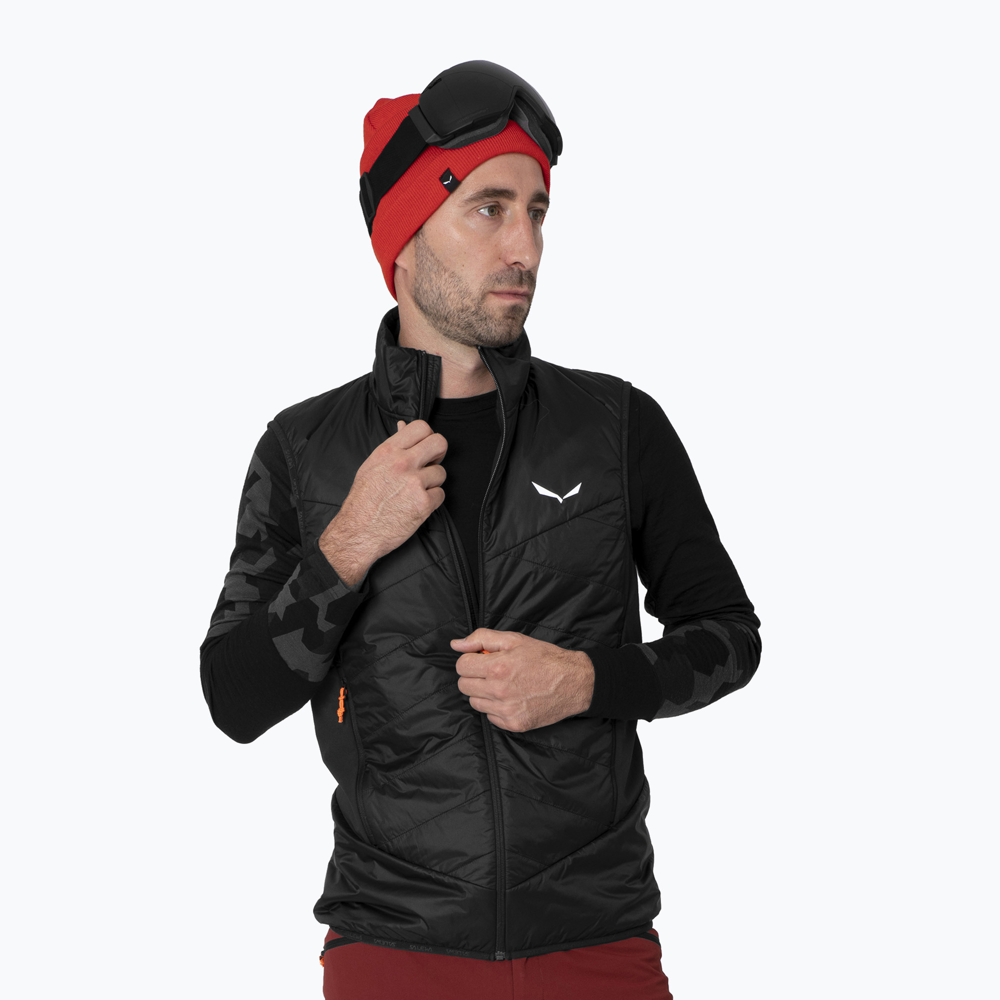 Men's Salewa Ortles Hyb Twr black out sleeveless jacket (46/S)