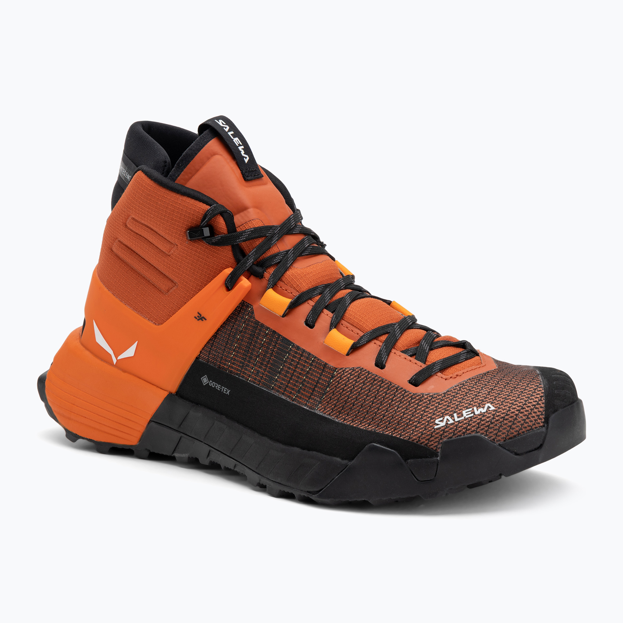 Men's Salewa Wildfire Nxt Mid GTX approach shoe bombay brown / tumeric (45.5 EU)