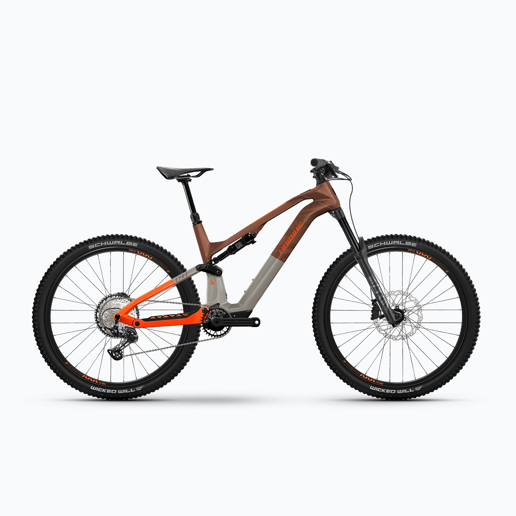 Haibicycle Lyke CF 10 430Wh leather/orange gloss electric bicycle (M/44)