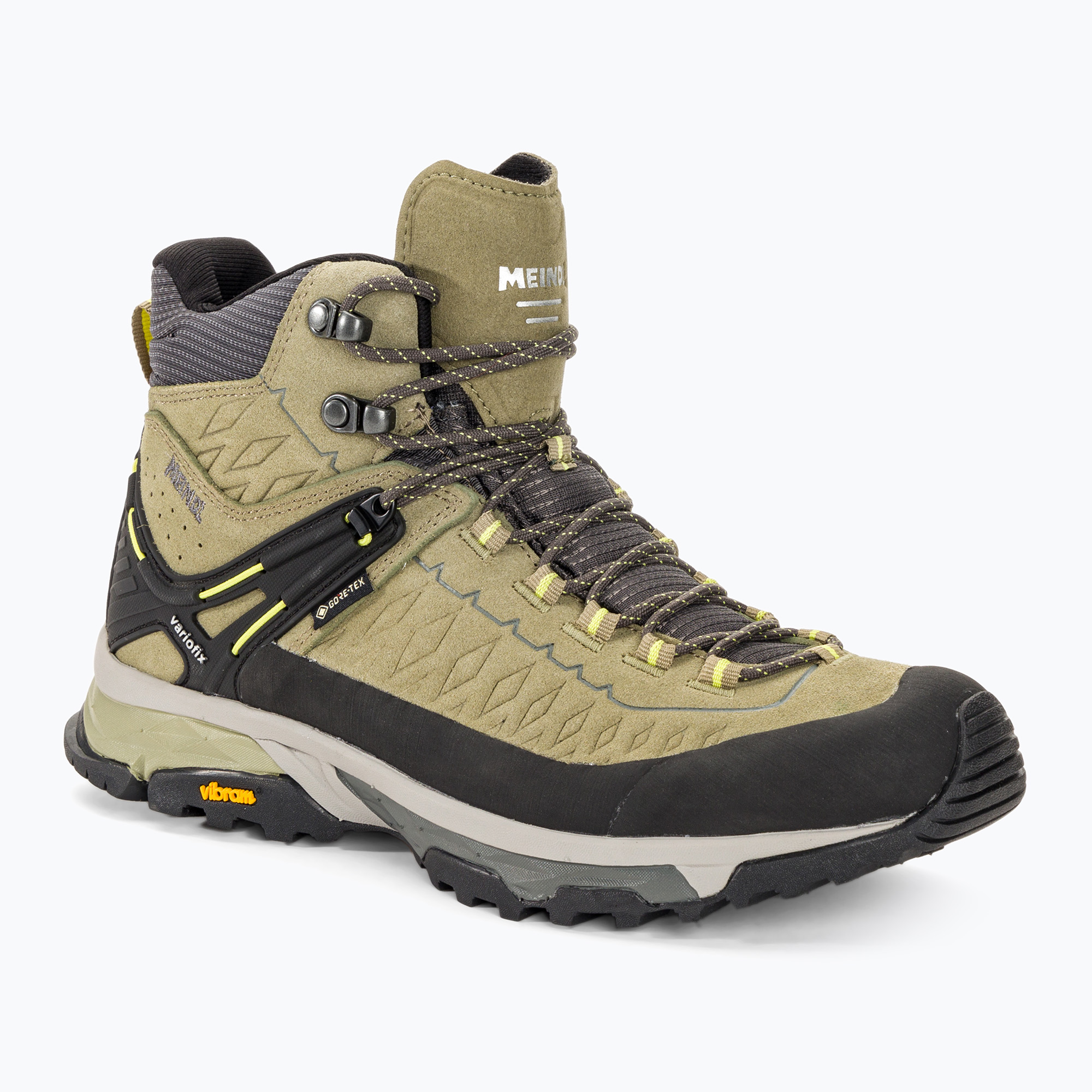 Men's trekking boots Meindl Top Trail Mid GTX nature/yellow (41 (7 UK))