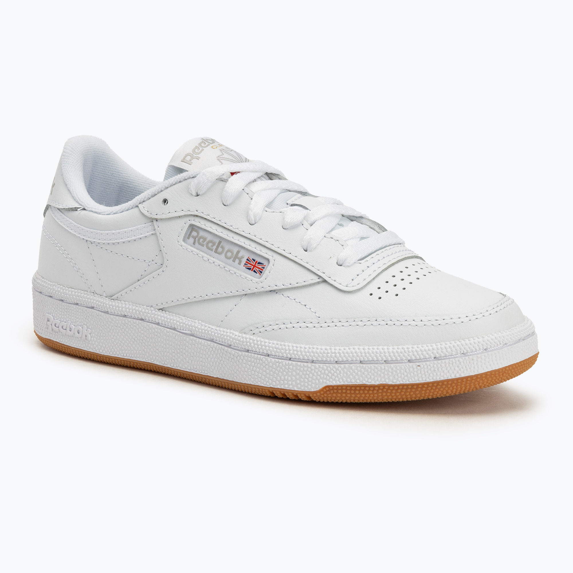 Women's shoes Reebok Club C 85 white/light grey/gum (42.5 EU)