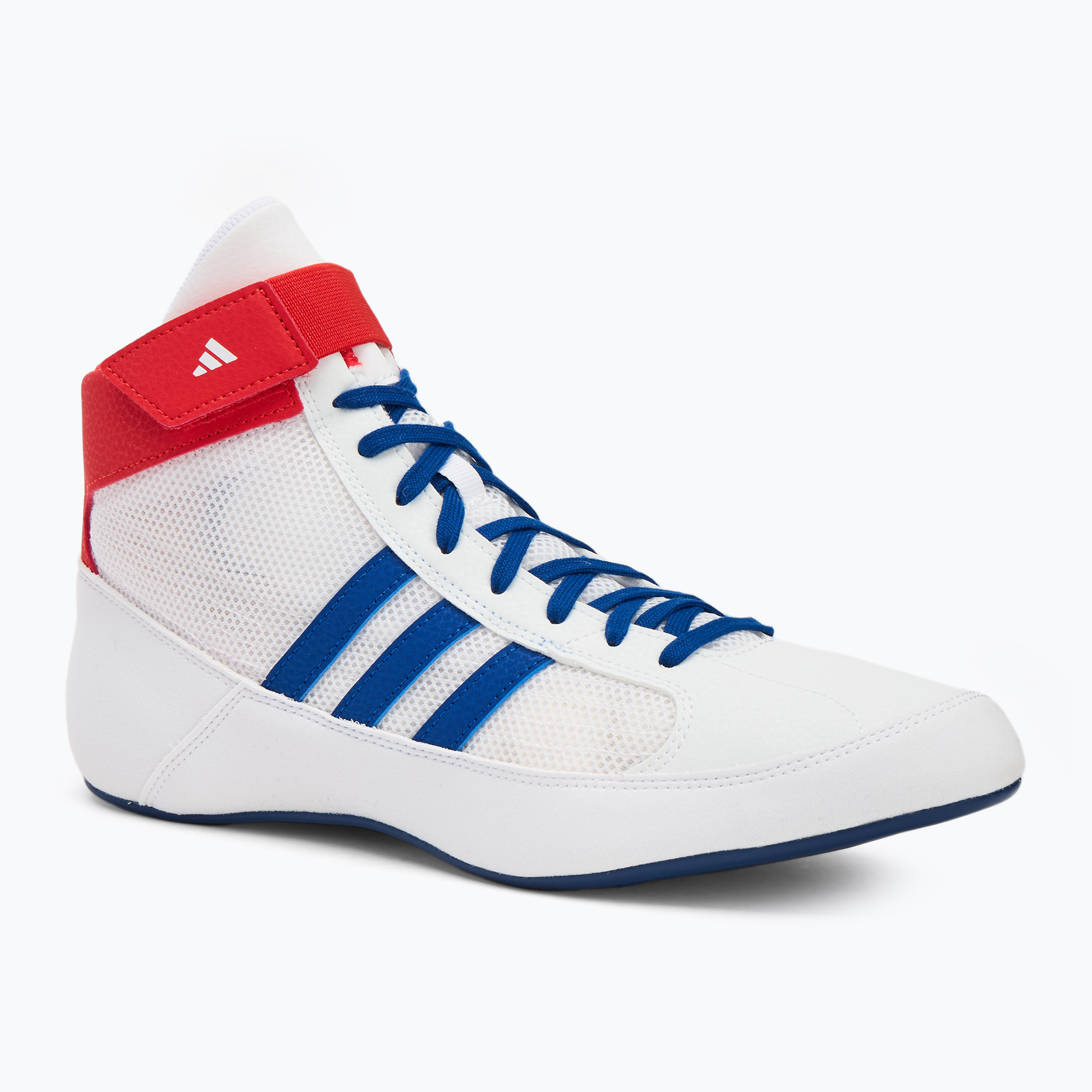 Men's wrestling shoes adidas Havoc cloud white/ collegiate royal/ active red (48 EU)