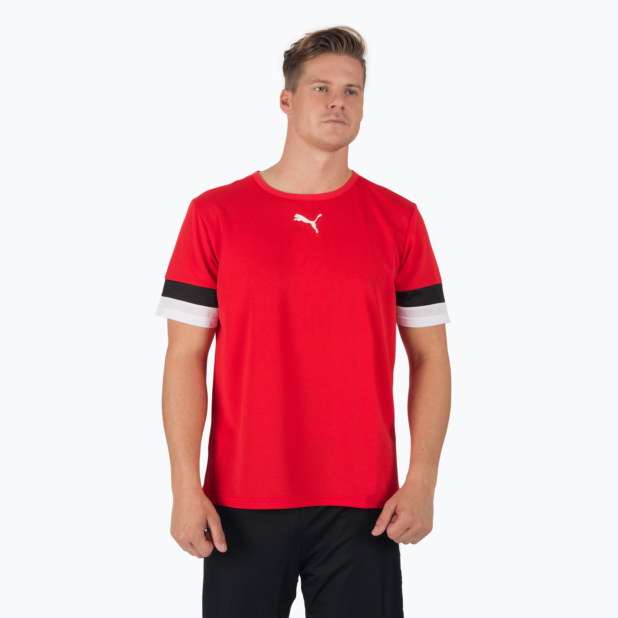 Men's PUMA Teamrise Jersey football shirt red 704932 01 (XS)