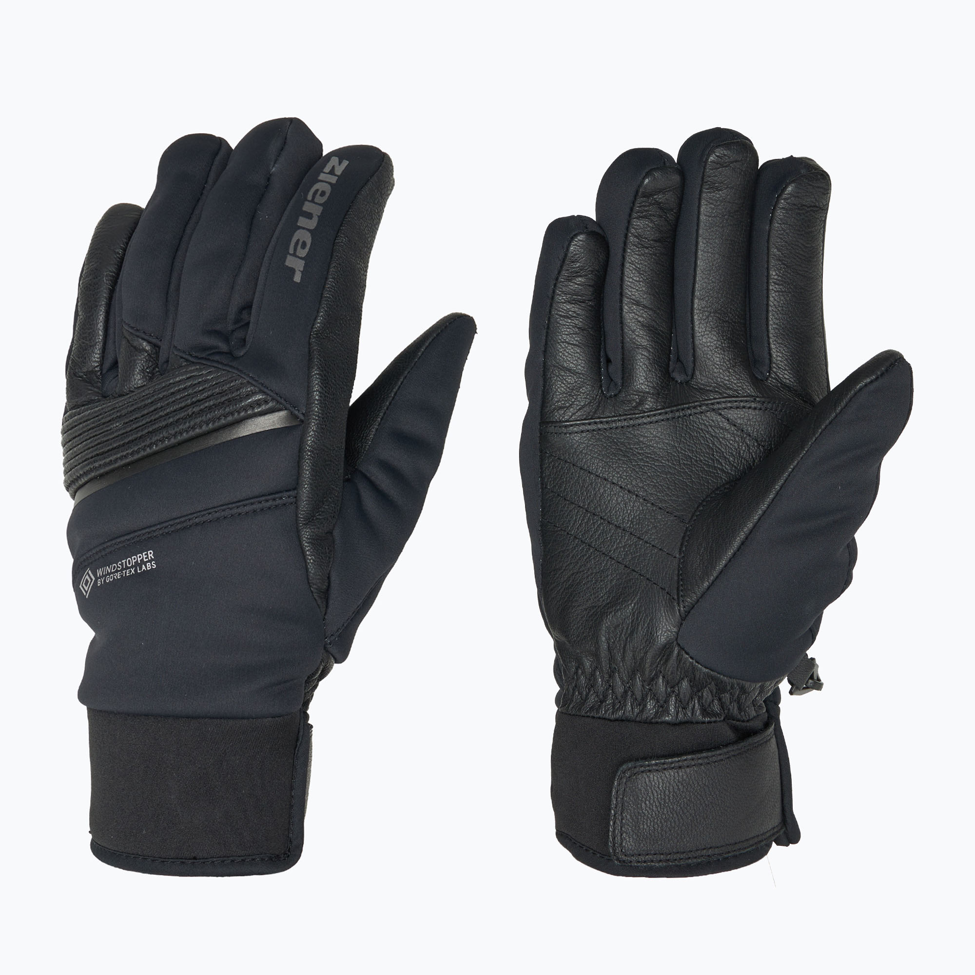 Men's Ski Gloves ZIENER Ganno WS black (9)
