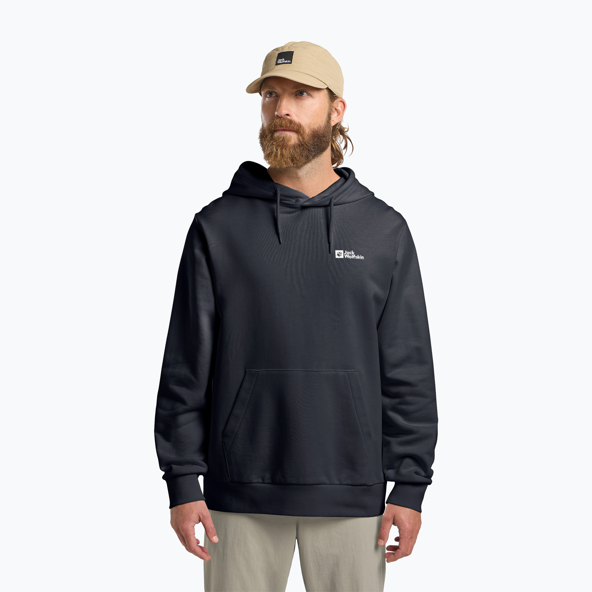 Men's hoodie Jack Wolfskin Essential Hoodie dark navy (L)