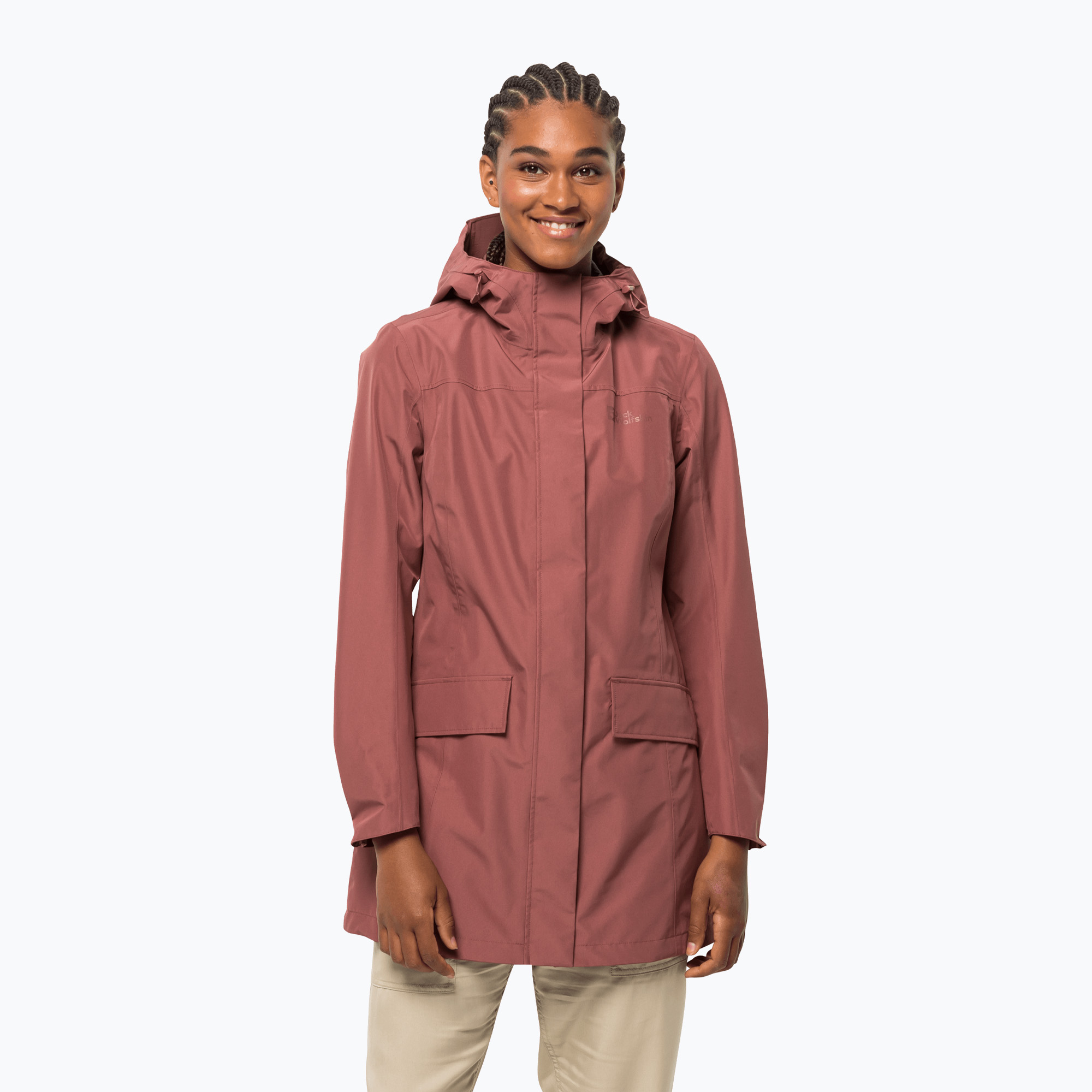 Jack Wolfskin Cape York Paradise women's rain jacket pink 1111245 (S)