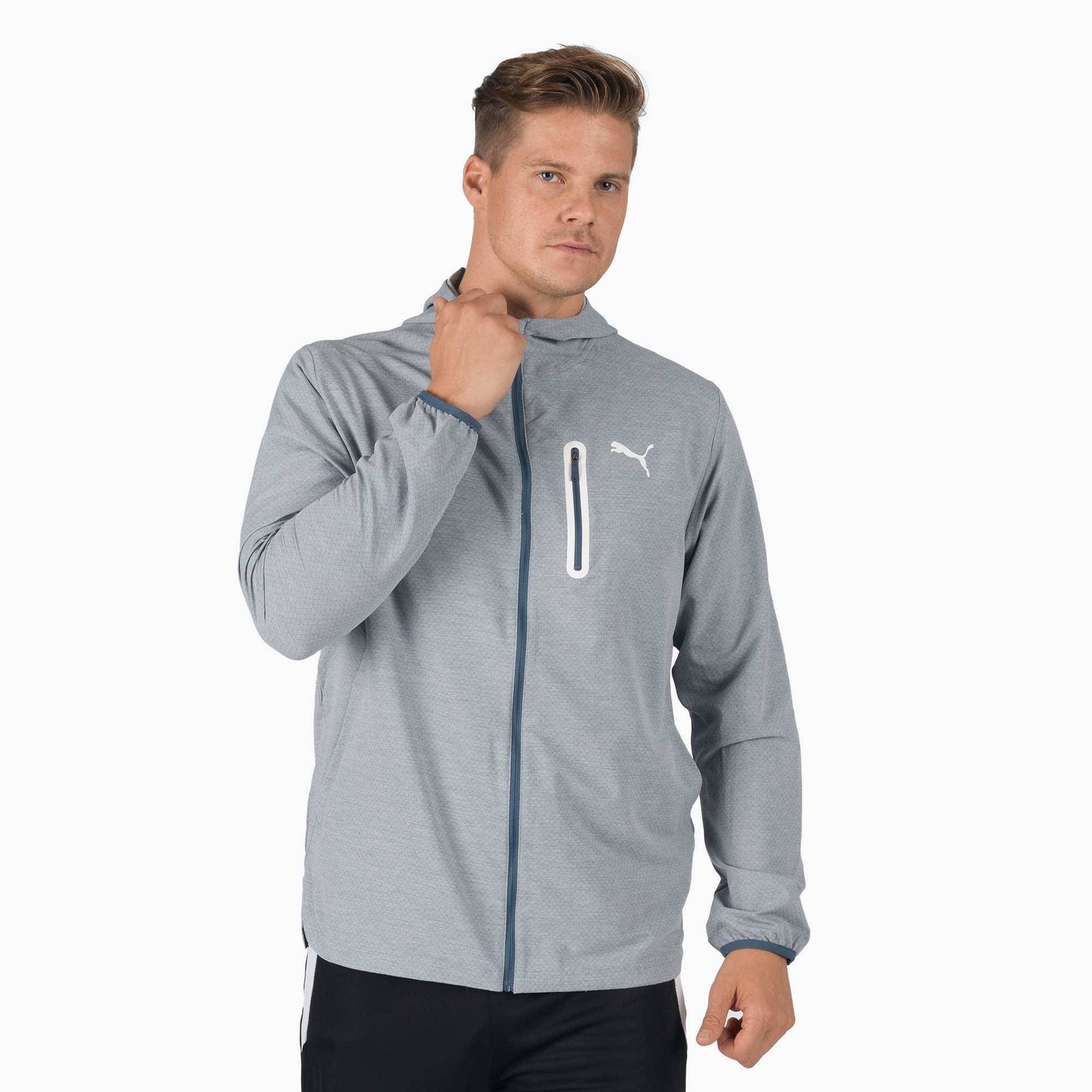 Men's training jacket PUMA Train Ultraweave grey 522317 18 (M)