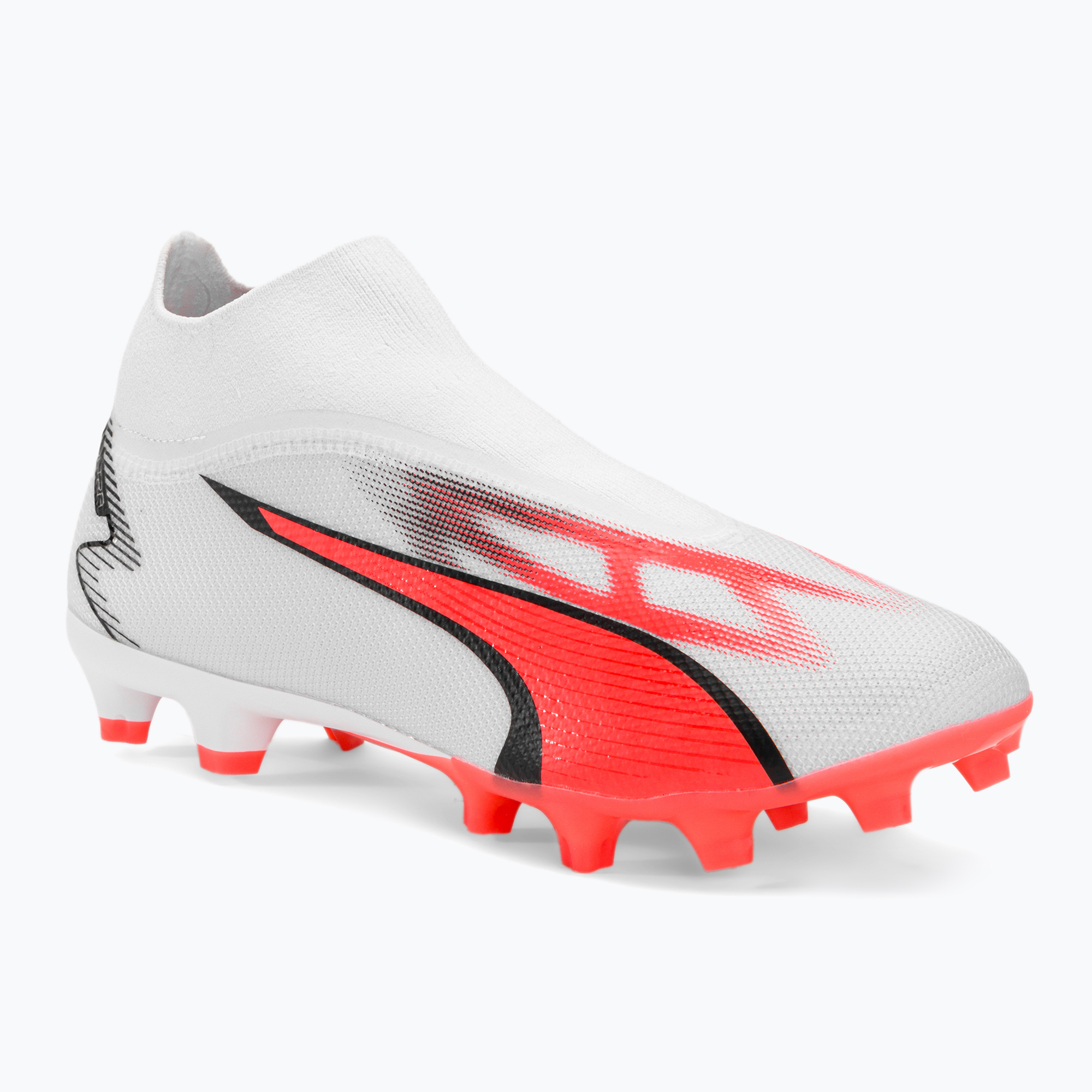 PUMA Ultra Match+ Ll FG/AG men's football boots puma white/puma black/fire orchid