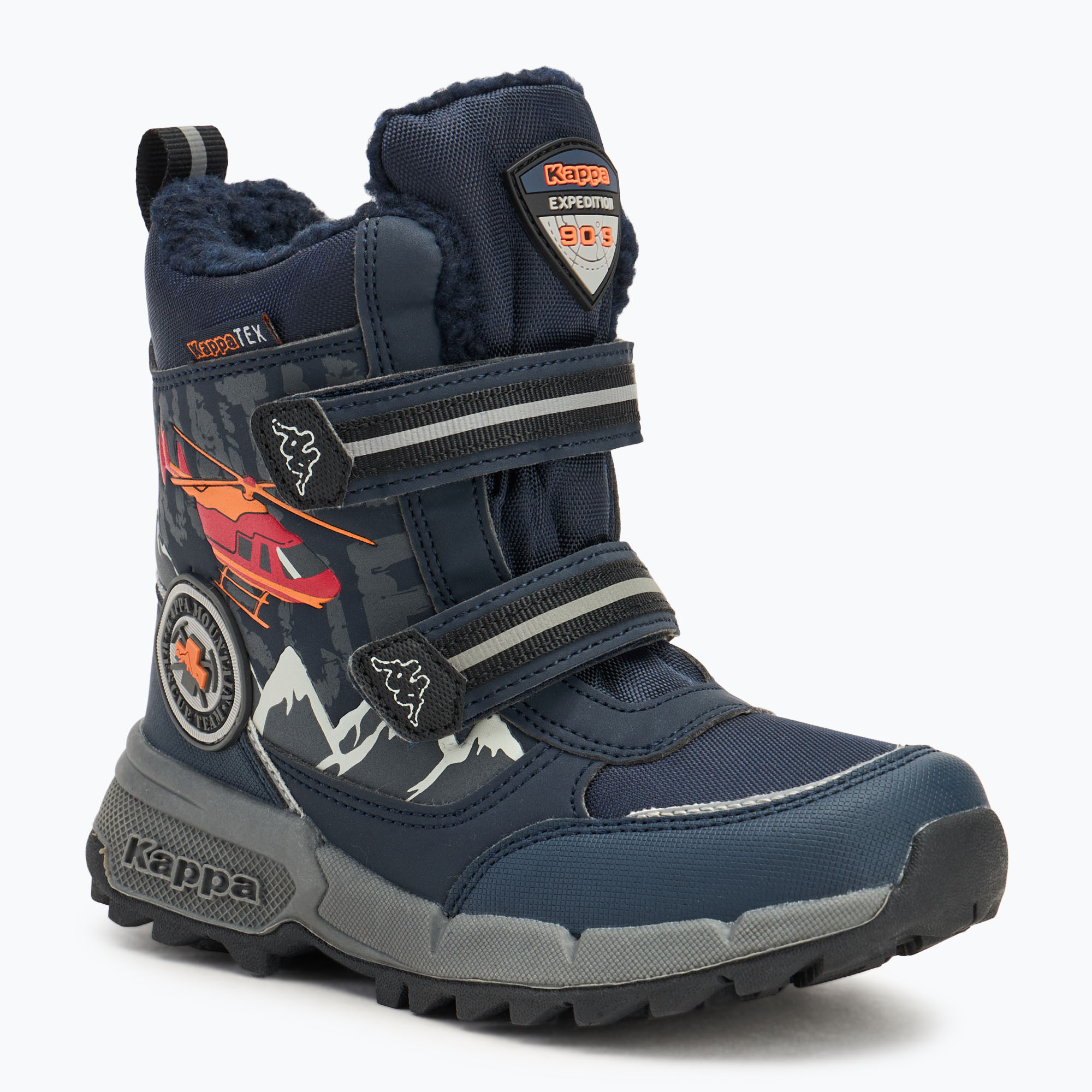 Kappa Mountres Tex children's snow boots navy/orange (29 EU)