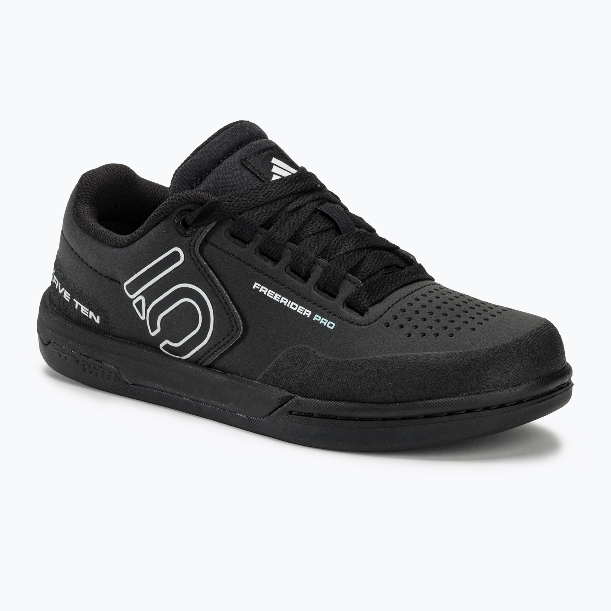 Women's platform cycling shoes adidas FIVE TEN Freerider Pro core black/crystal white/acid mint (40 EU)