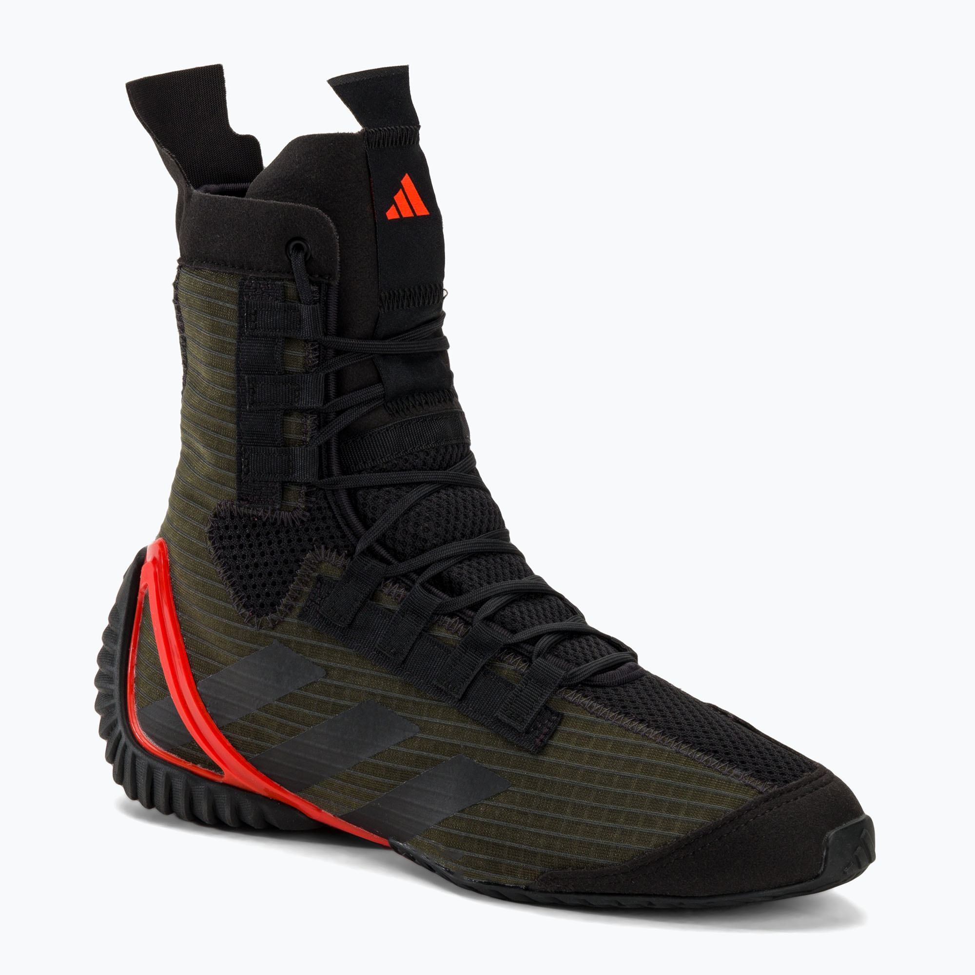 adidas Speedex 23 carbon/core black/solar red boxing shoes (39 1/3 EU)