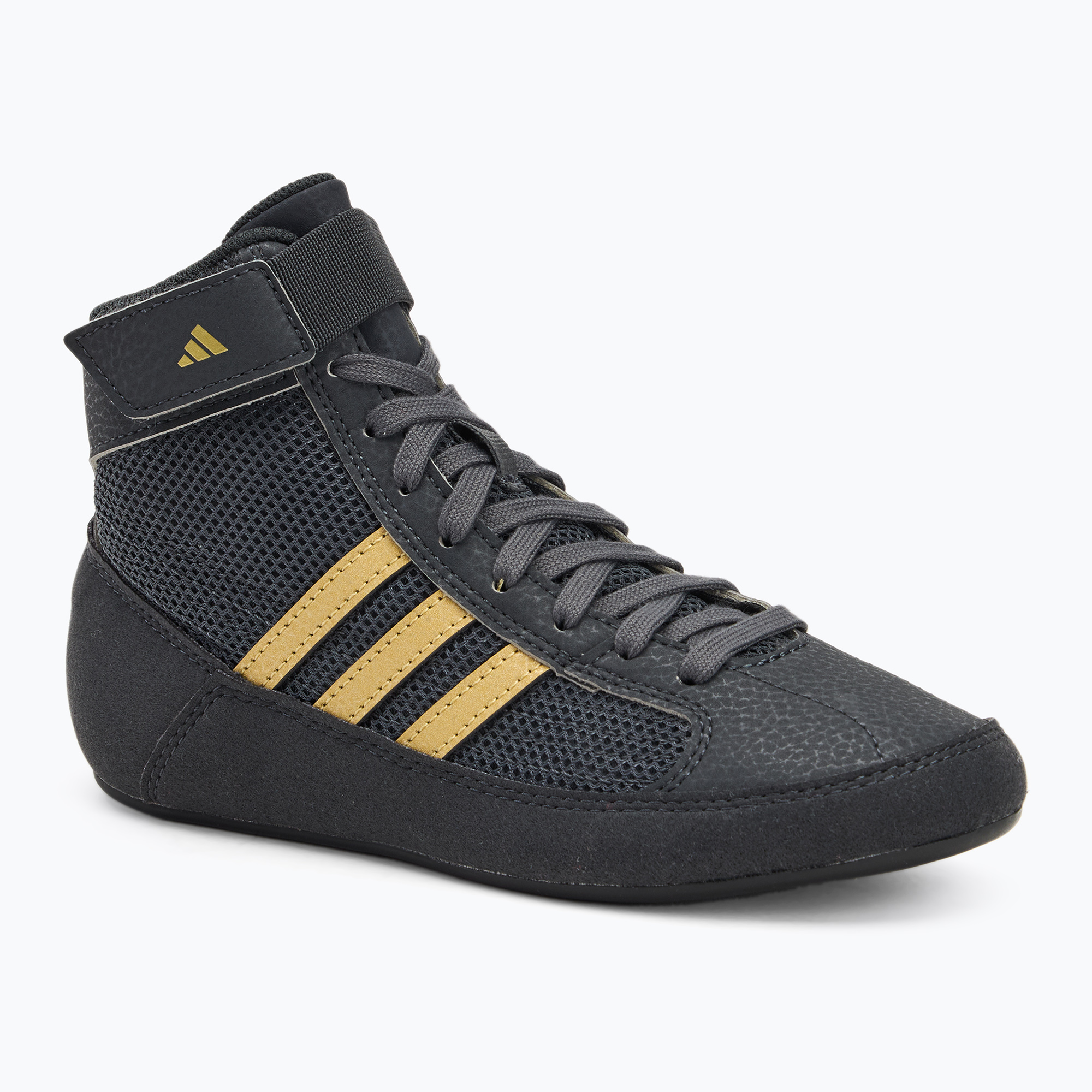Children's wrestling shoes adidas Havoc greay six/ matte gold/ core black (37 1/3 EU)