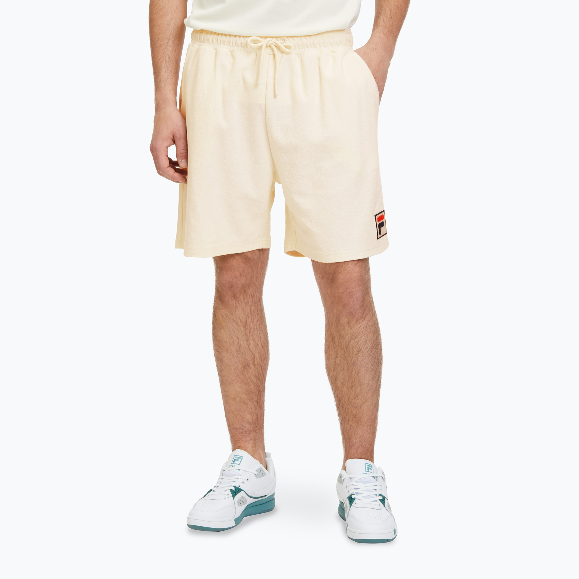 FILA men's shorts Liverpool Towelling antique white (L)