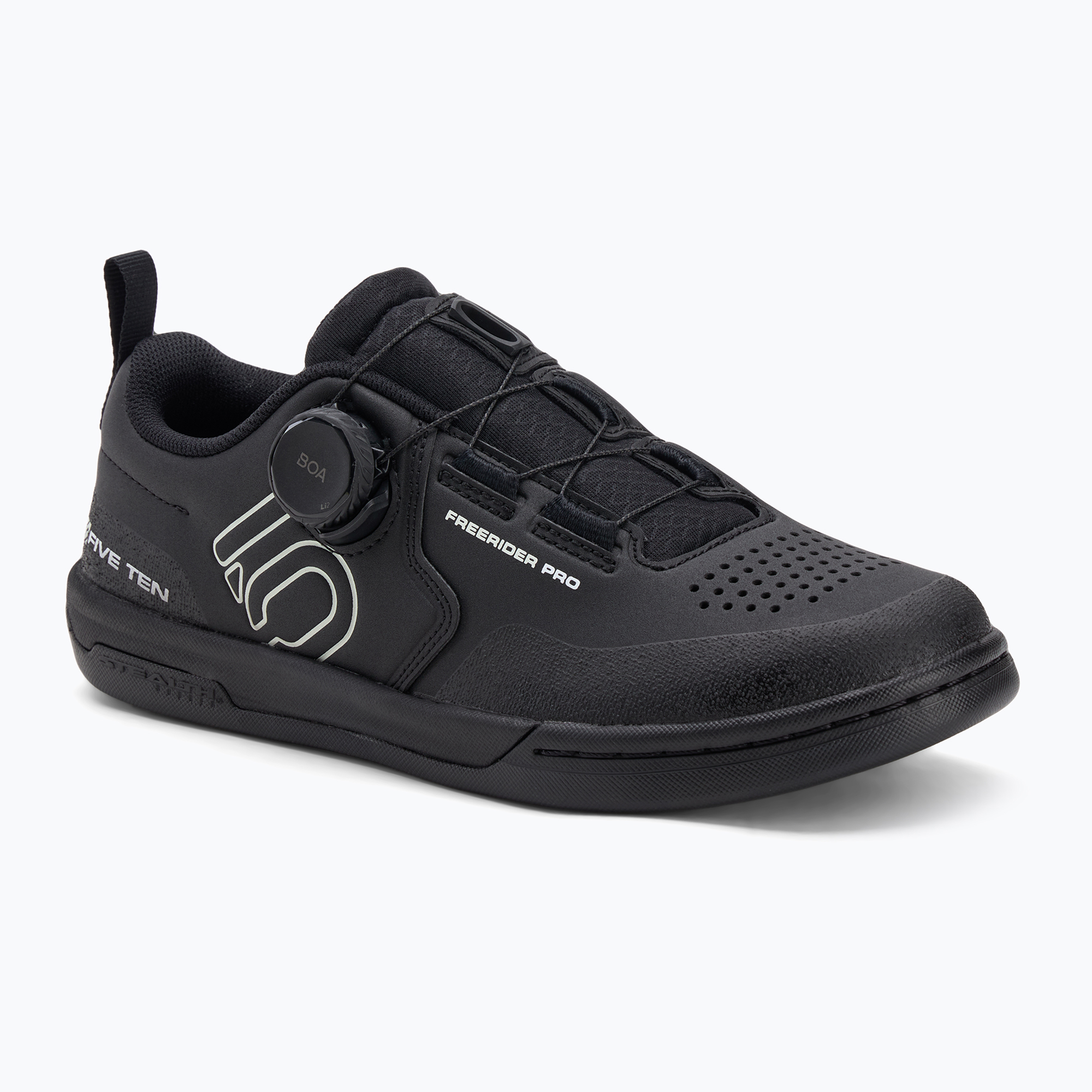 Women's platform cycling shoes adidas FIVE TEN Freerider Pro Boa W core black/linen green/white (38 2/3 EU)