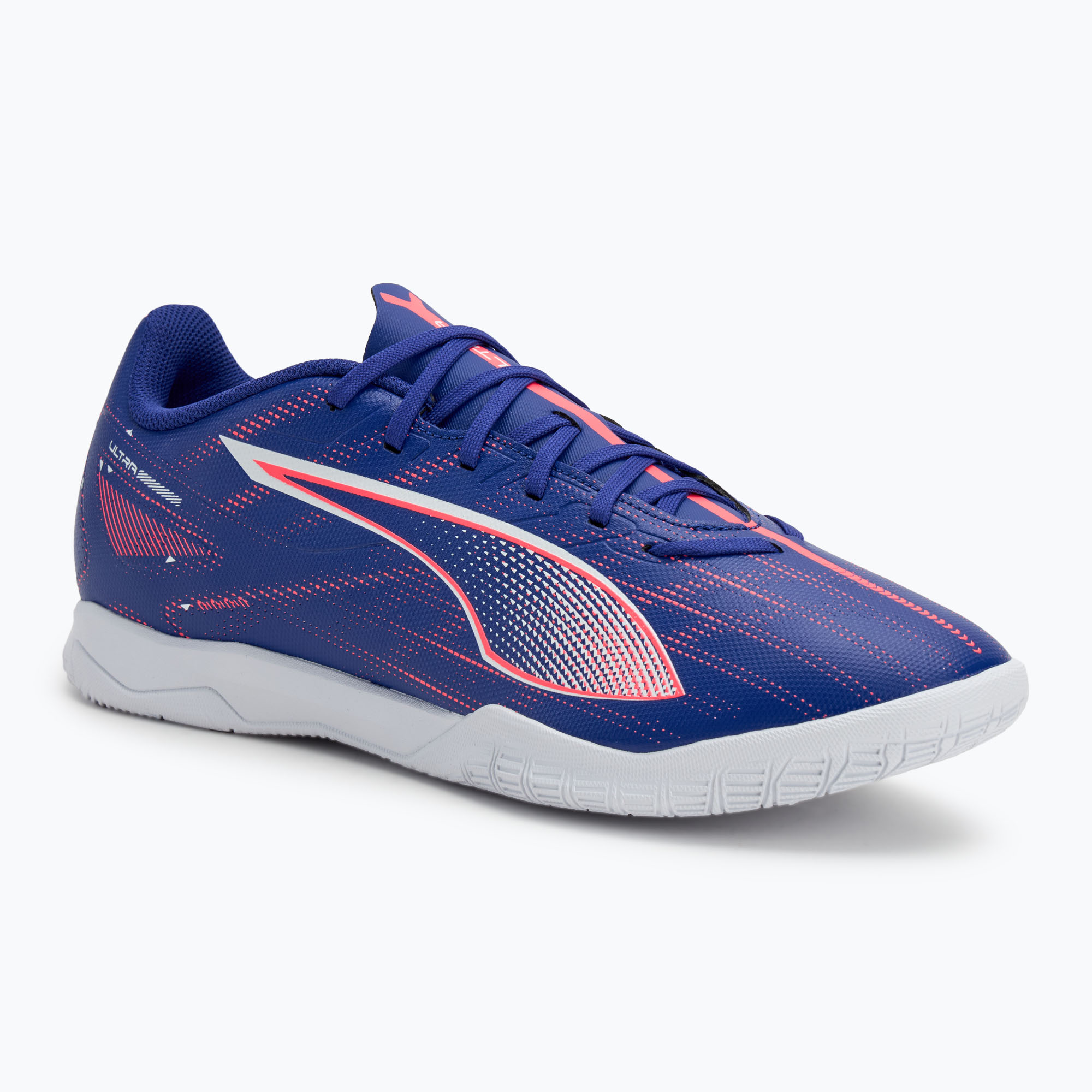 PUMA Ultra 5 Play IT lapis lazuli/puma white/sunset glow football boots (44 EU)