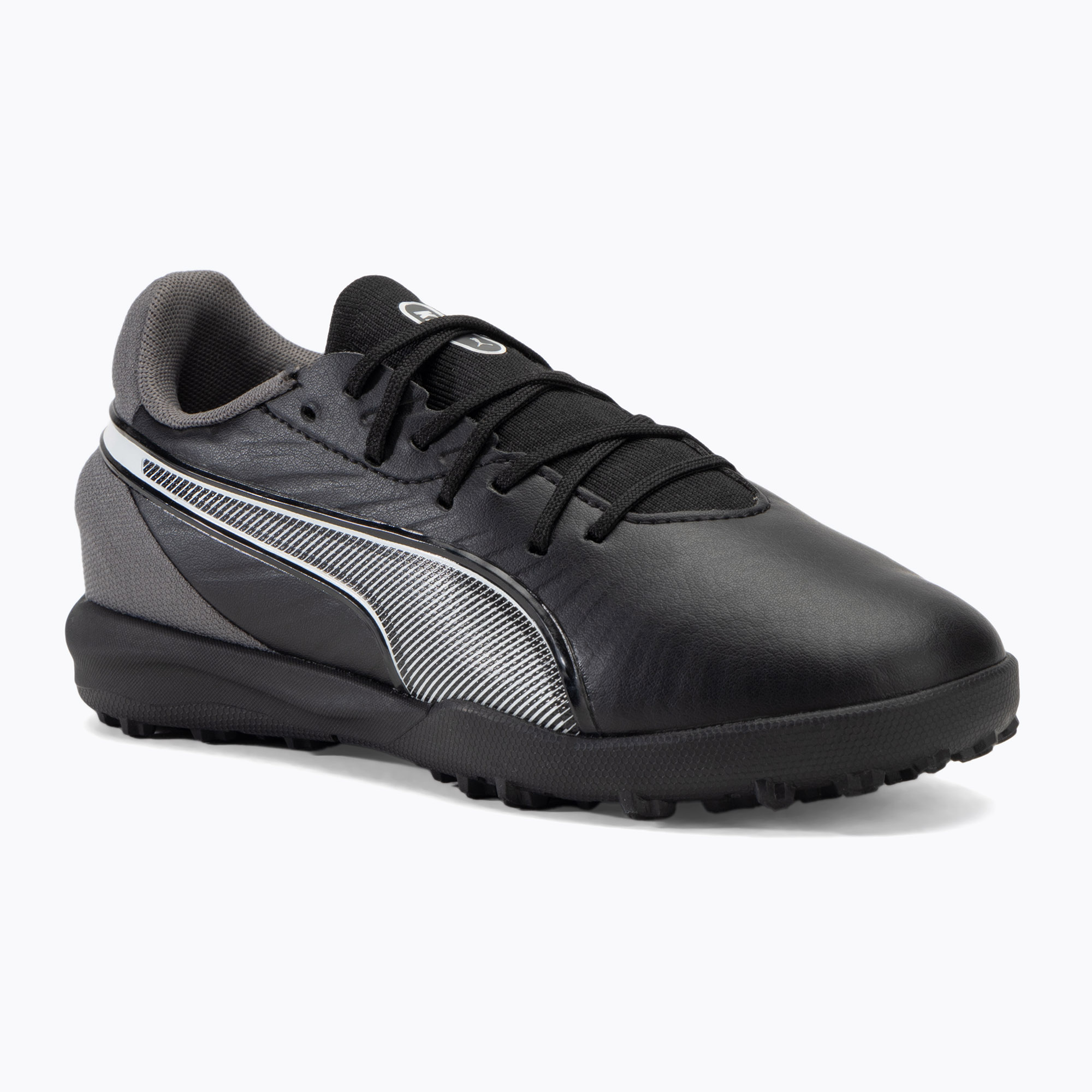 PUMA King Match TT Jr children's football boots puma black/puma white/cool dark gray (38 EU)